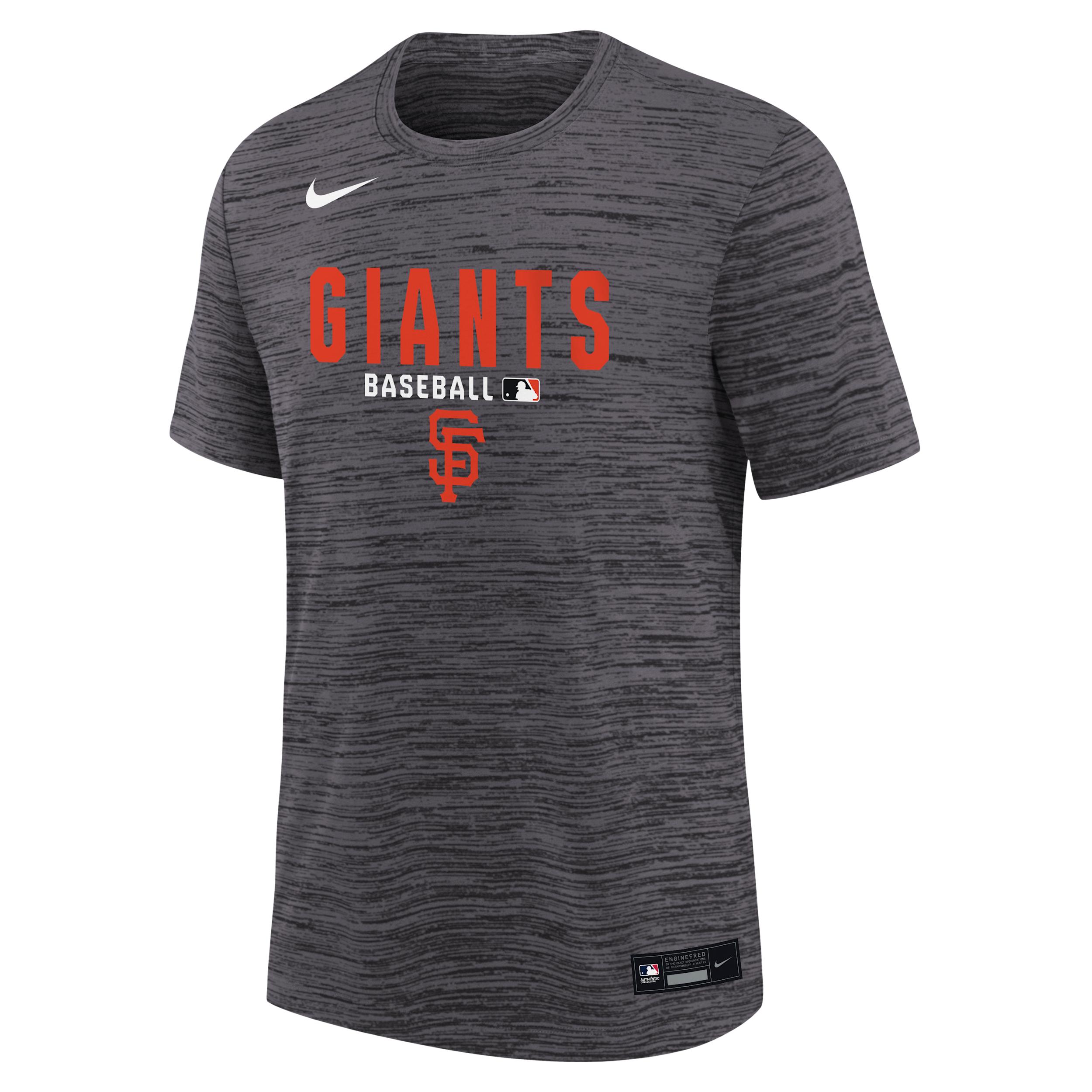 San Francisco Giants Authentic Collection Velocity T-Shirt Big Kids' Nike Dri-FIT MLB T-Shirt by NIKE