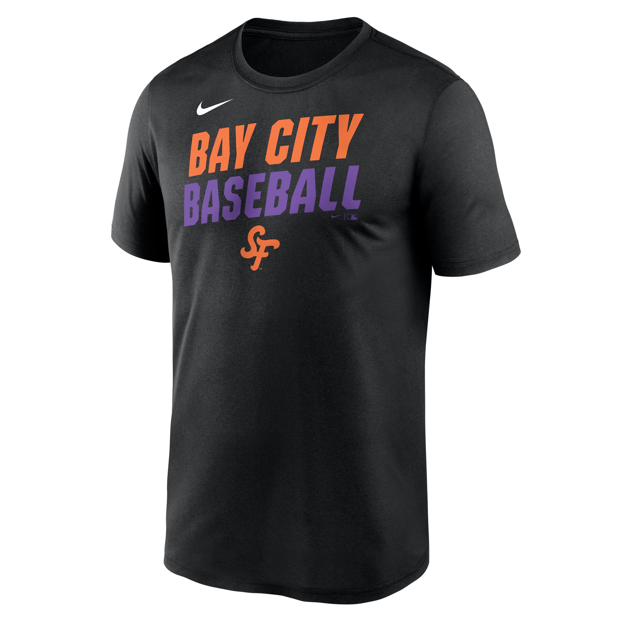 San Francisco Giants City Connect Team Phrase Script Nike Men's Dri-FIT MLB T-Shirt by NIKE