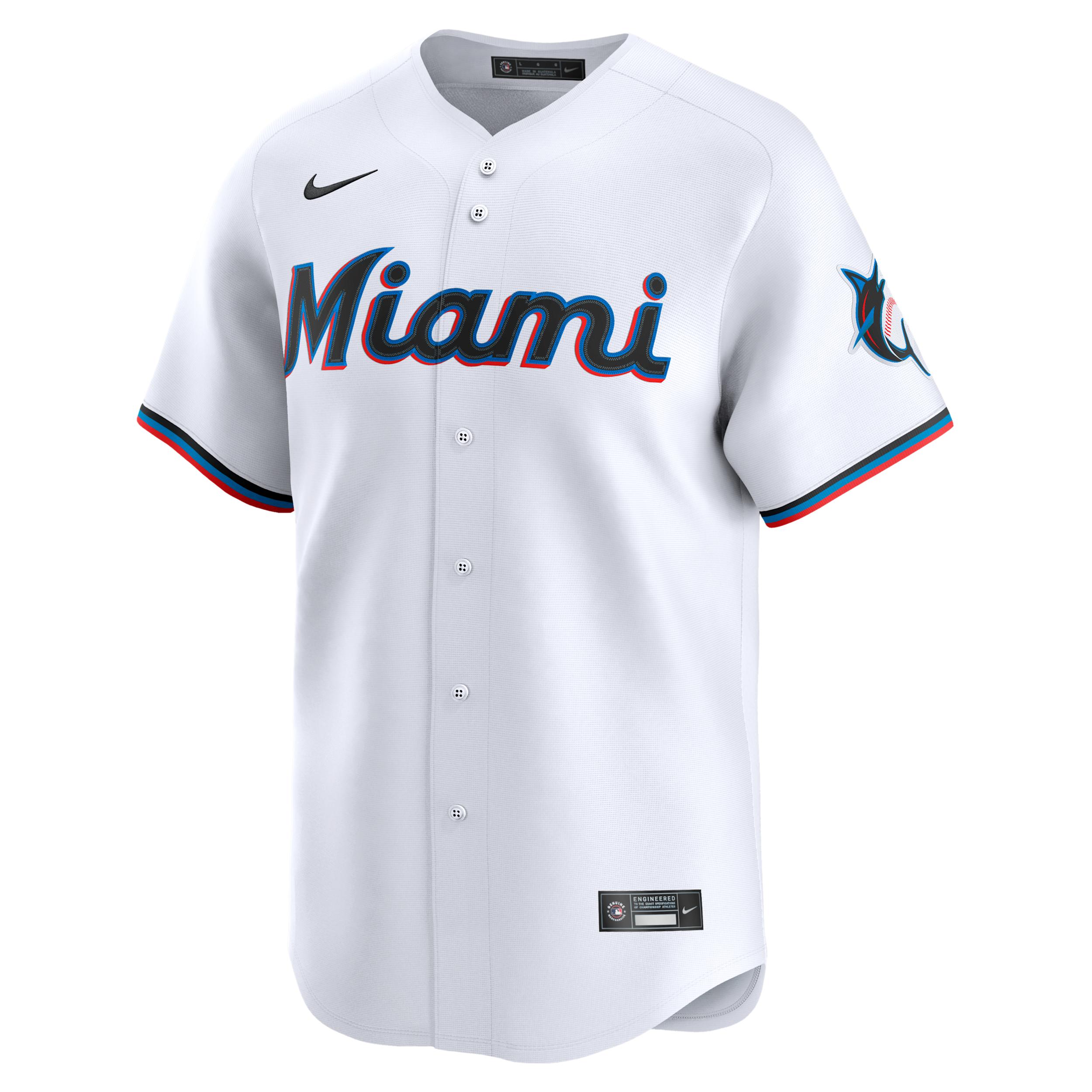Sandy AlcÃ¡ntara Miami Marlins Nike Men's Dri-FIT ADV MLB Limited Jersey by NIKE