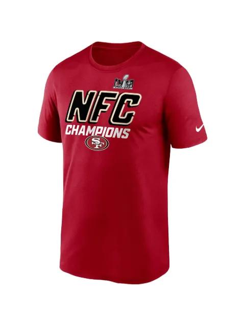 Scarlet San Francisco 49ers 2023 NFC Champions Iconic T-shirt by NIKE