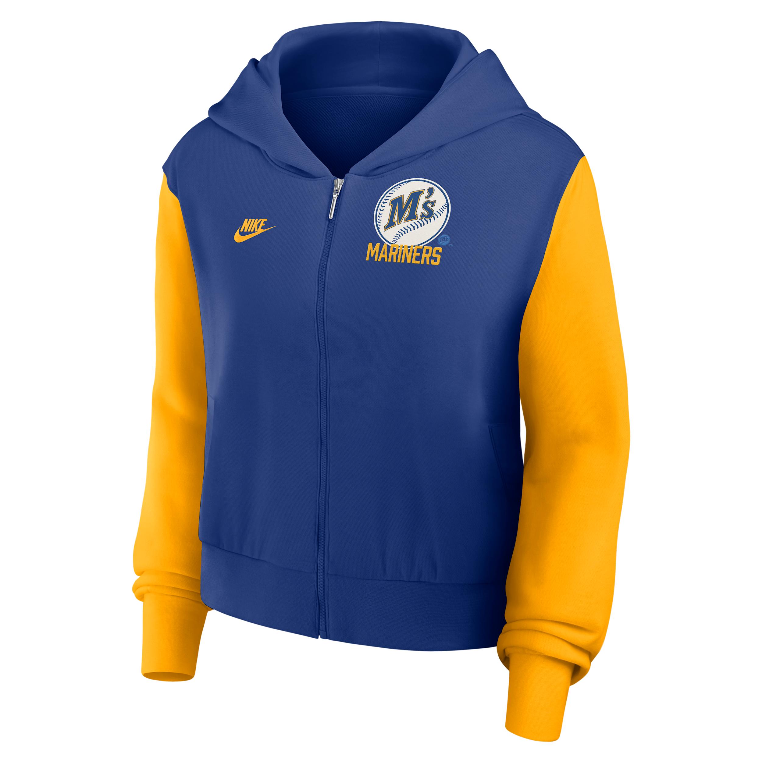 Seattle Mariners Cooperstown Nike Women's MLB Full-Zip Hoodie by NIKE