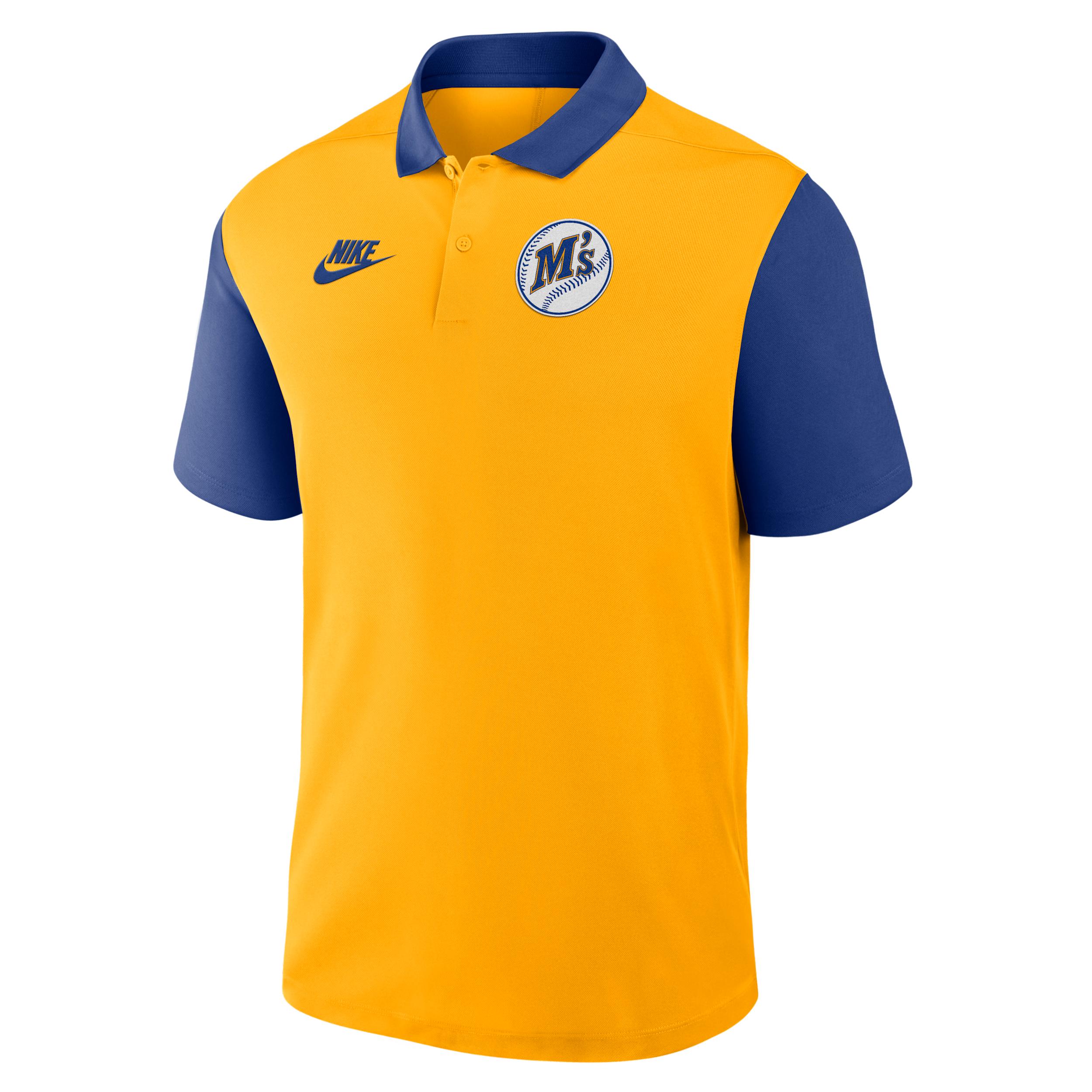 Seattle Mariners Cooperstown Victory Nike Men's Dri-FIT MLB Polo by NIKE