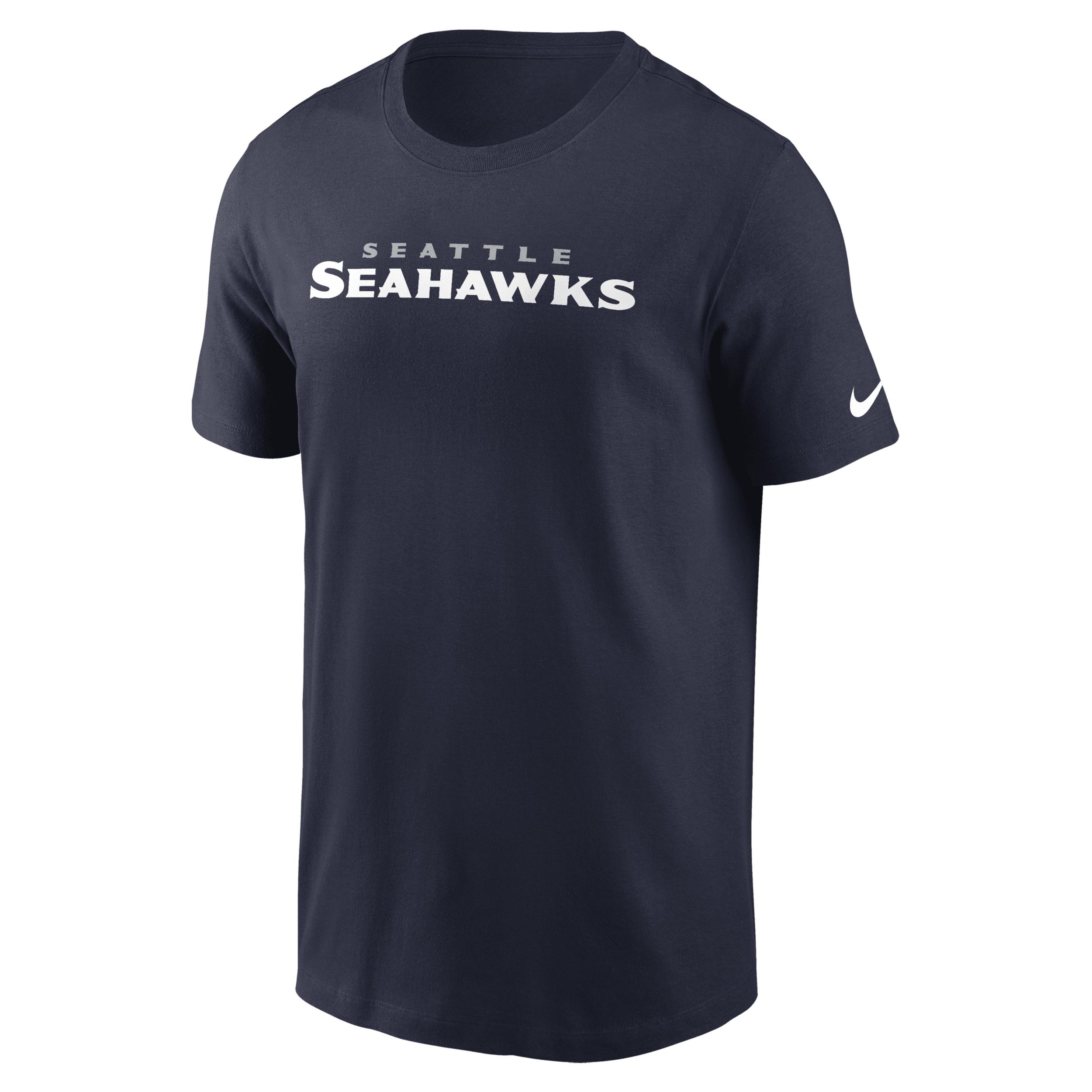 Seattle Seahawks Primetime Wordmark Essential Nike Men's NFL T-Shirt by NIKE