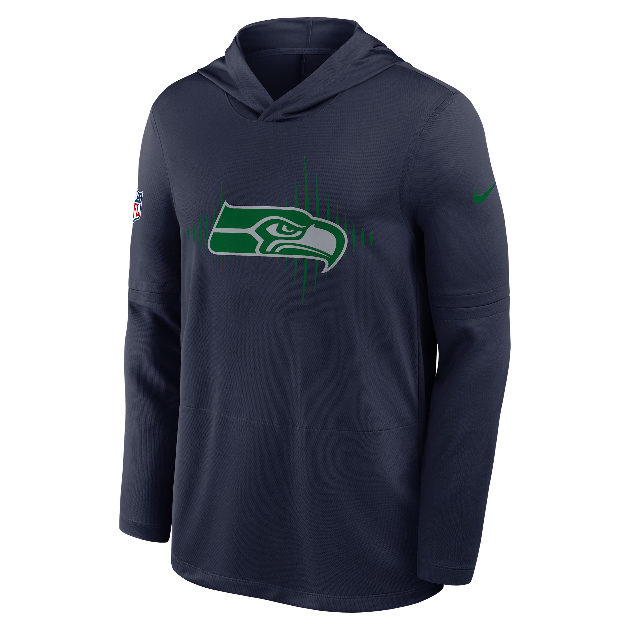 Seattle Seahawks Rivalries Collection Sideline Nike Men's Dri-FIT NFL Long-Sleeve Hooded Top by NIKE