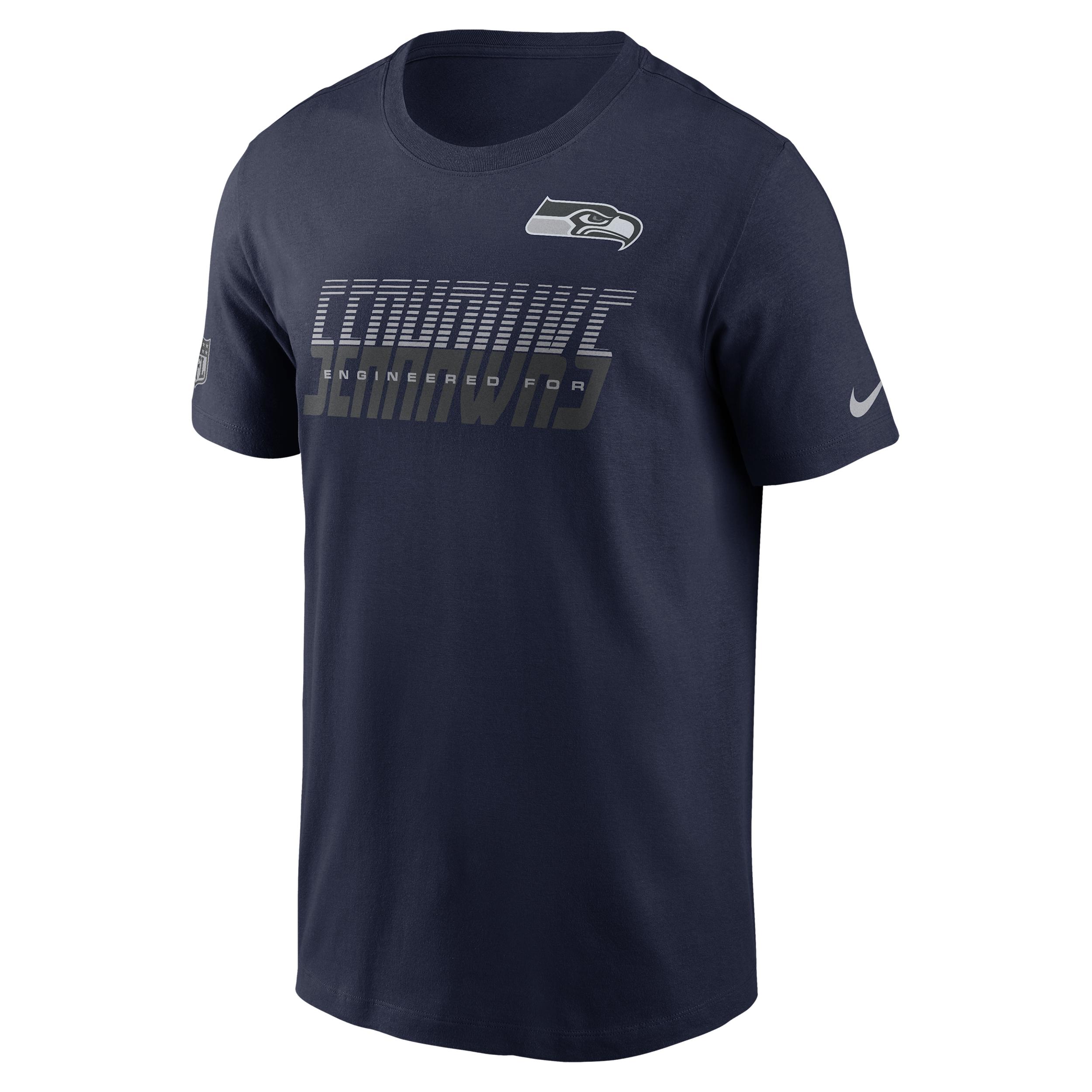 Seattle Seahawks Sideline Team Issue Nike Men's Dri-FIT NFL T-Shirt by NIKE