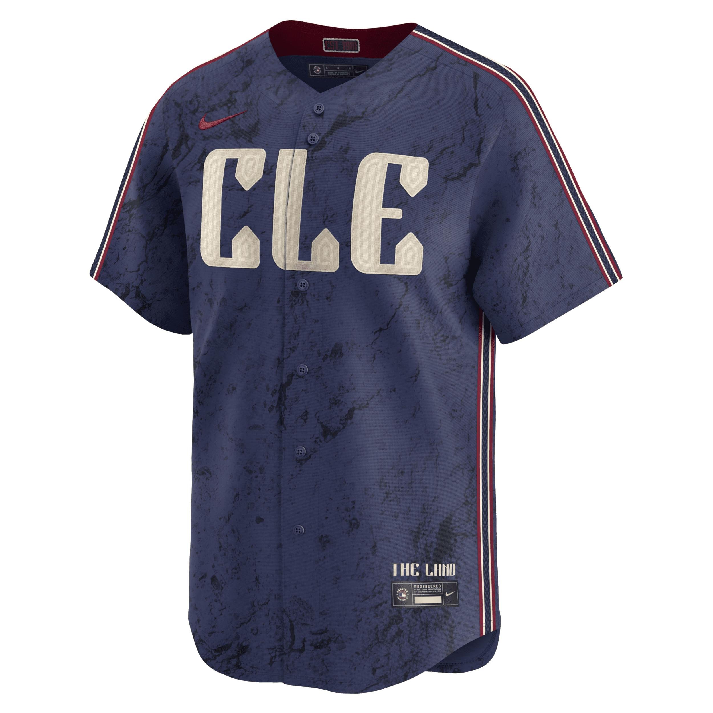 Shane Bieber Cleveland Guardians City Connect Nike Men's Dri-FIT ADV MLB Limited Jersey by NIKE