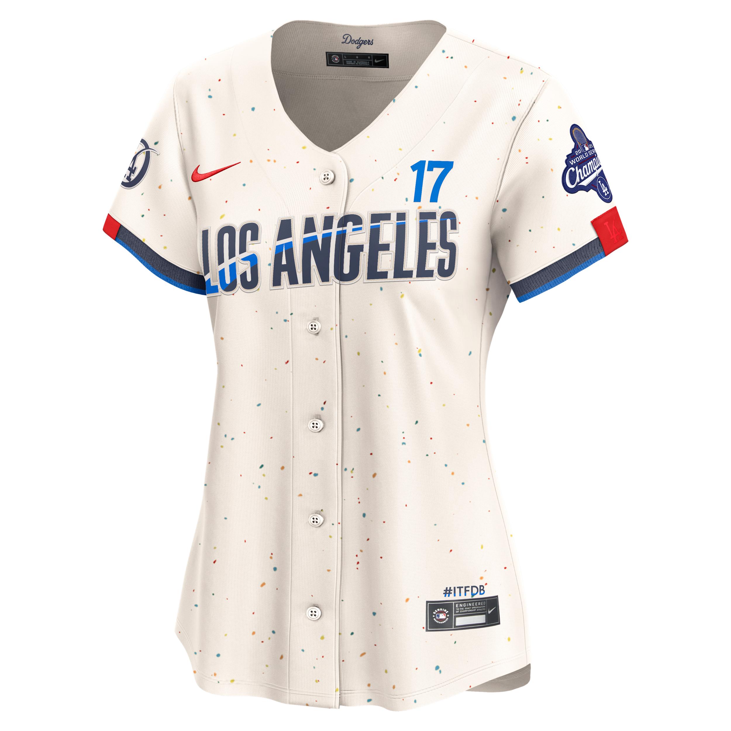 Shohei Ohtani Los Angeles Dodgers 2025 World Series Champions Nike Women's Dri-FIT MLB Limited Jersey by NIKE Shohei Ohtani Los Angeles Dodgers 2025 World Series Champions Nike Women's Dri-FIT MLB Limited Jersey by NIKE