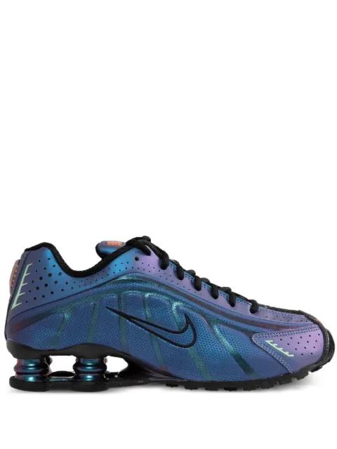 Shox R4 "Iridescent/Black" sneakers by NIKE