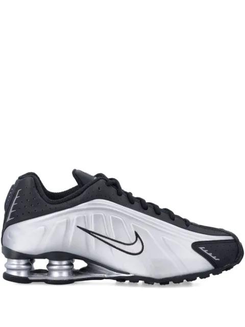 Shox metallic trainers by NIKE