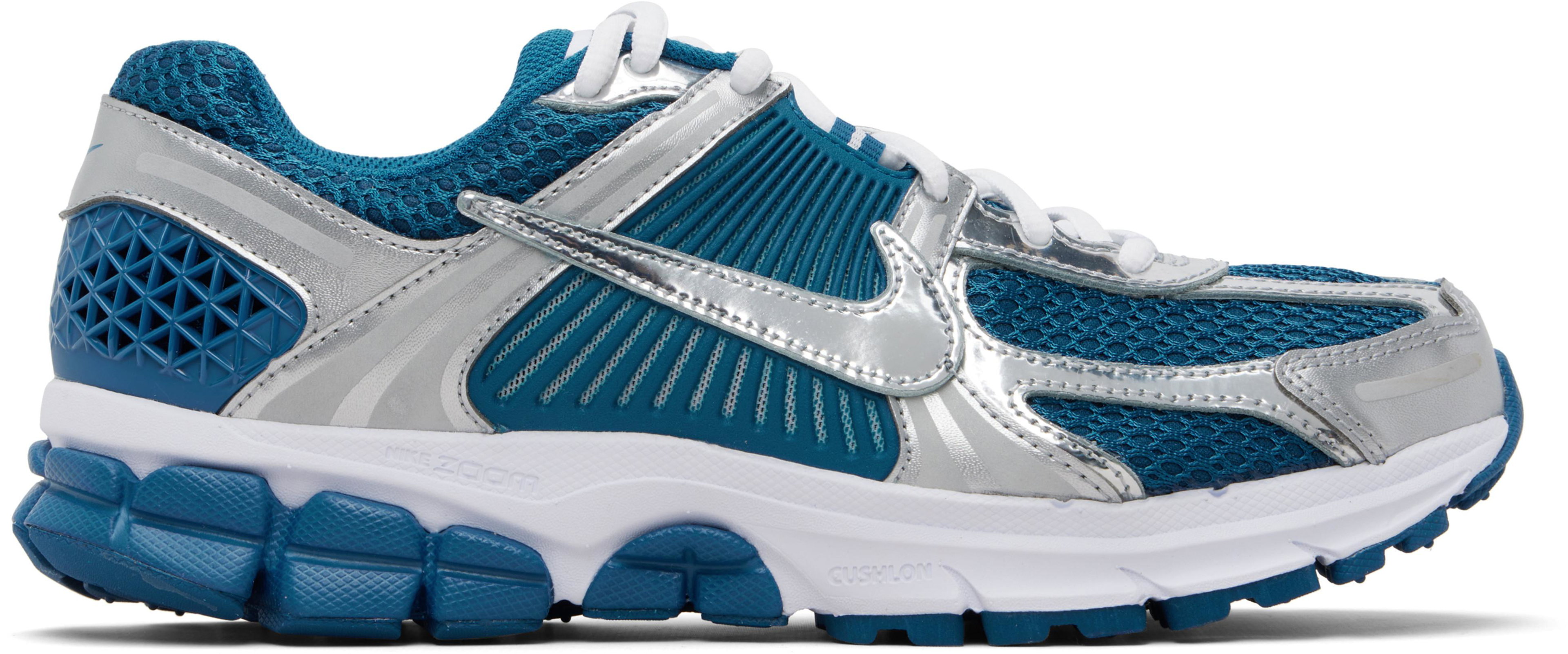 Silver & Blue Zoom Vomero 5 Sneakers by NIKE