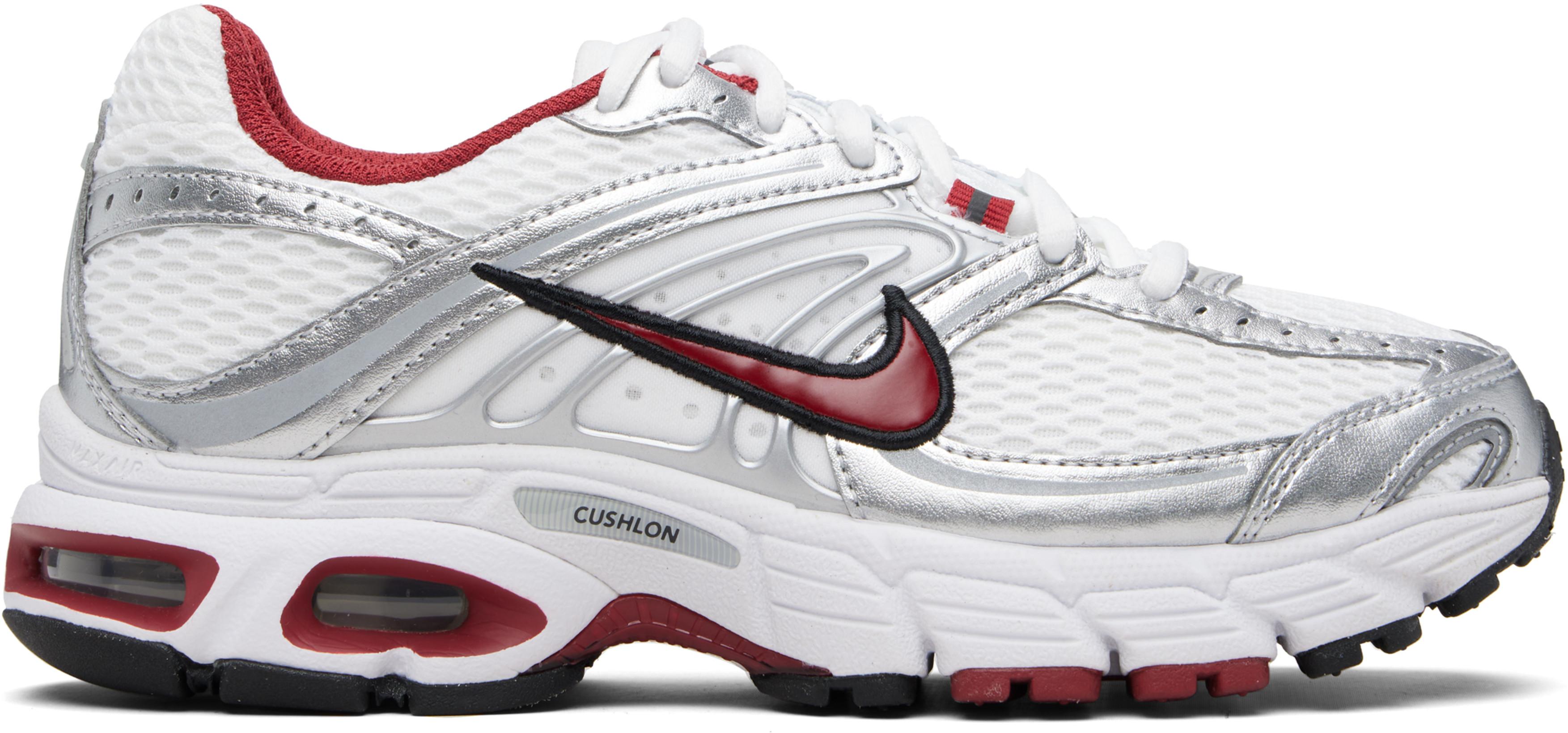 Silver & White Air Max Moto 2K Sneakers by NIKE