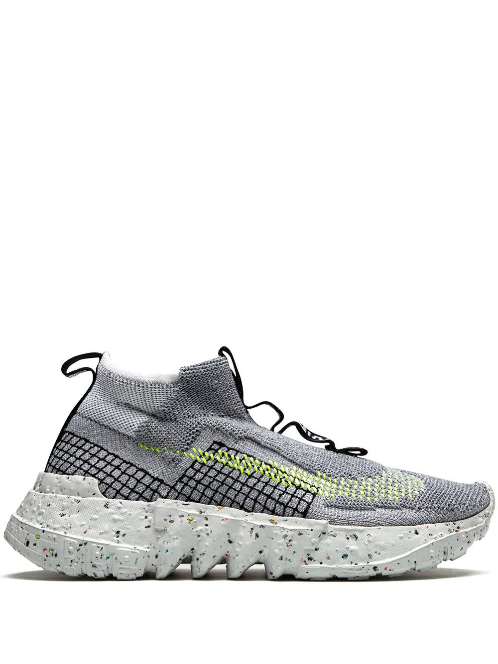 Space Hippie 02 "Grey Volt" sneakers by NIKE
