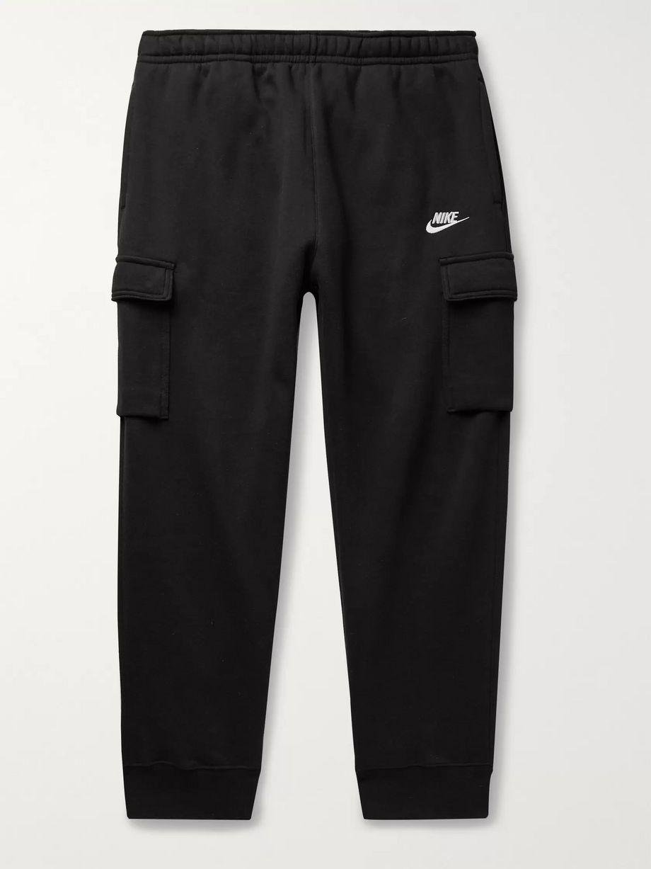 Sportswear Club Slim-Fit Tapered Cotton-Blend Jersey Cargo Sweatpants by NIKE