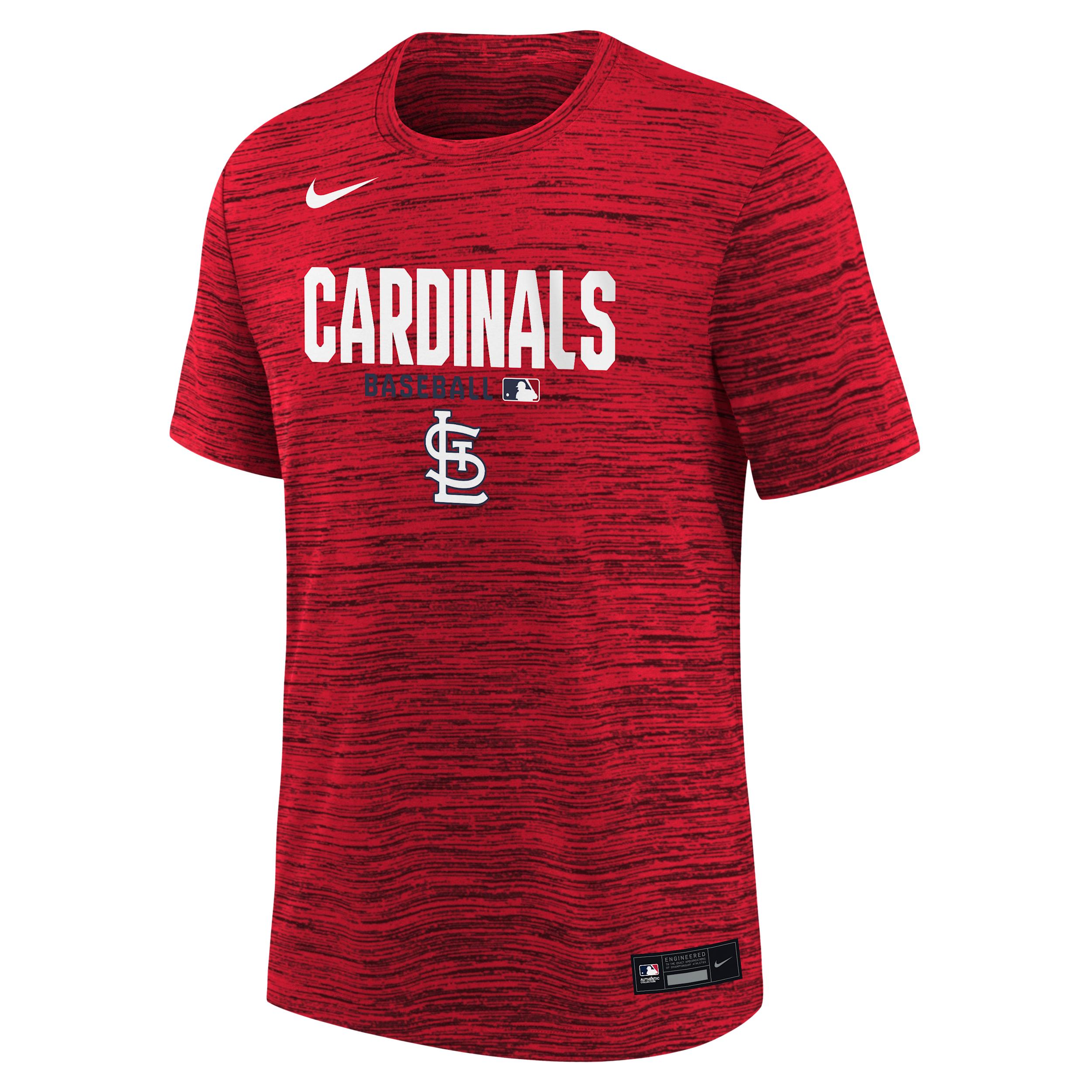 St. Louis Cardinals Authentic Collection Velocity Big Kids' Nike Dri-FIT MLB T-Shirt by NIKE
