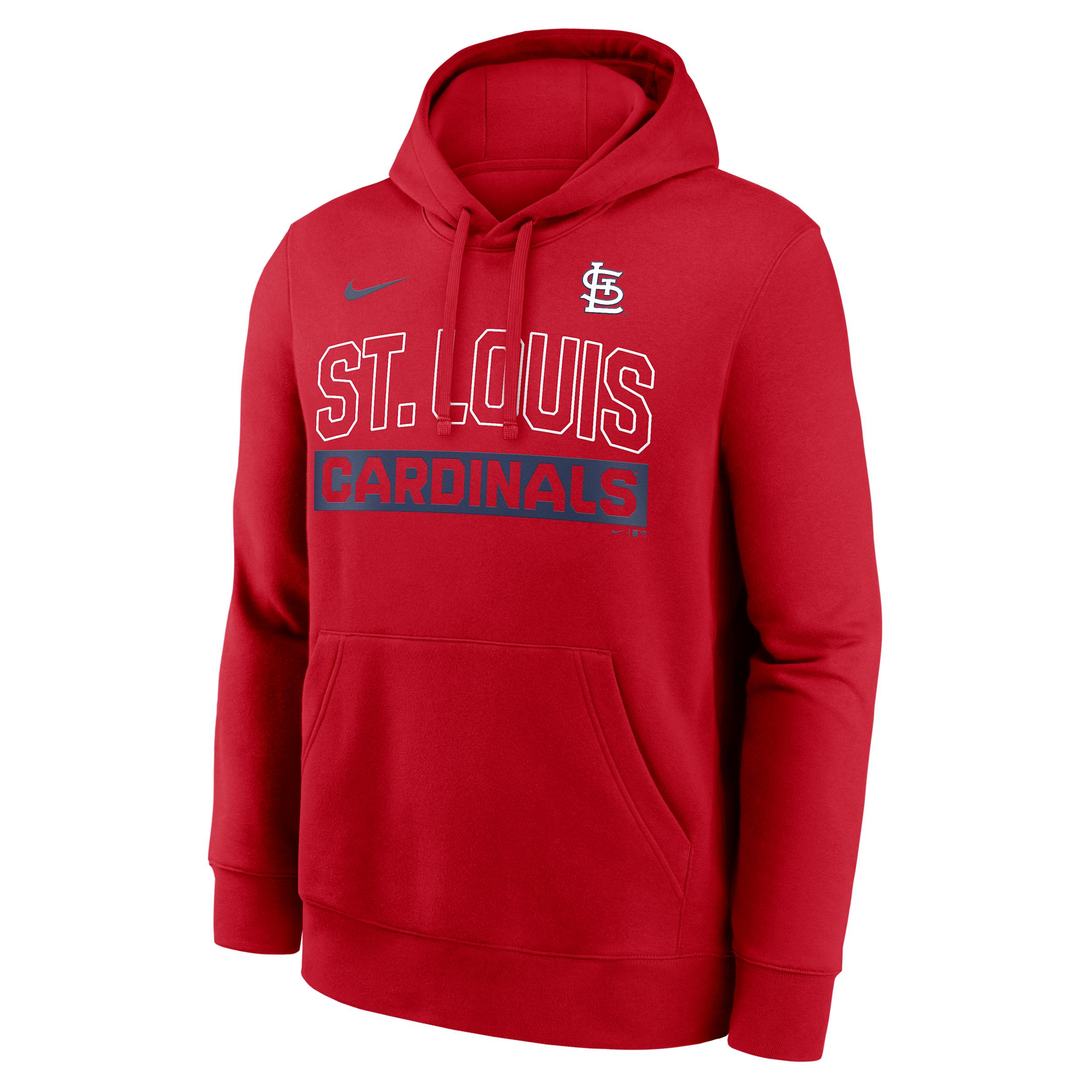 St. Louis Cardinals Club Nike Men's MLB Pullover Hoodie by NIKE