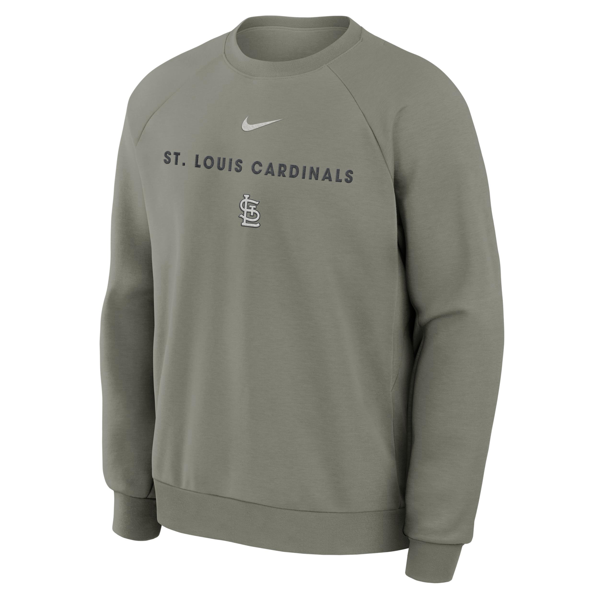 St. Louis Cardinals Primary Nike Men's Dri-FIT MLB Pullover Crew by NIKE