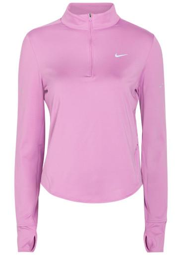 Swift Dri-FIT UV half-zip stretch-jersey running top by NIKE
