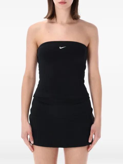 Swoosh logo-embroidered tube top by NIKE