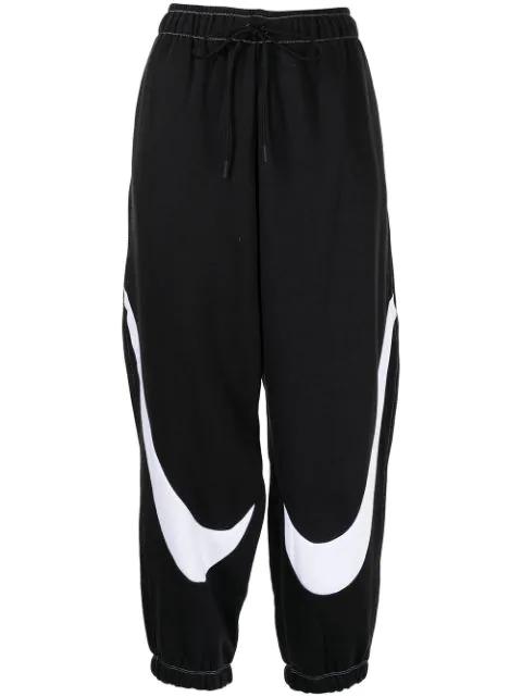 Swoosh logo-print track trousers by NIKE