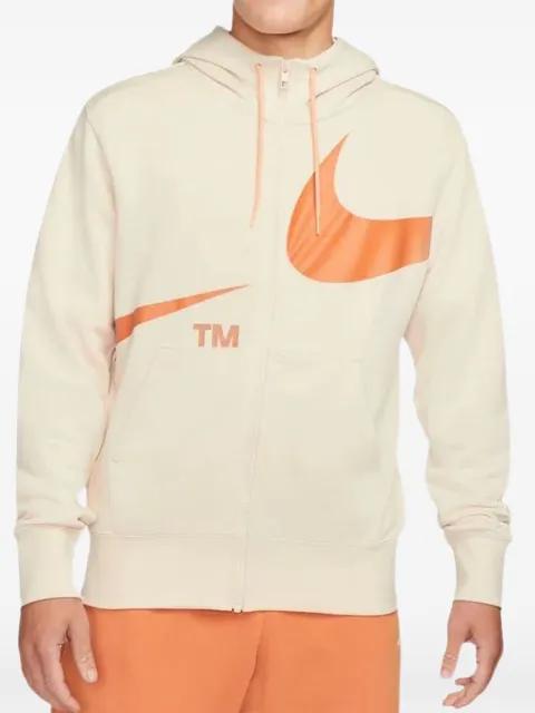 Swoosh-print hoodie by NIKE