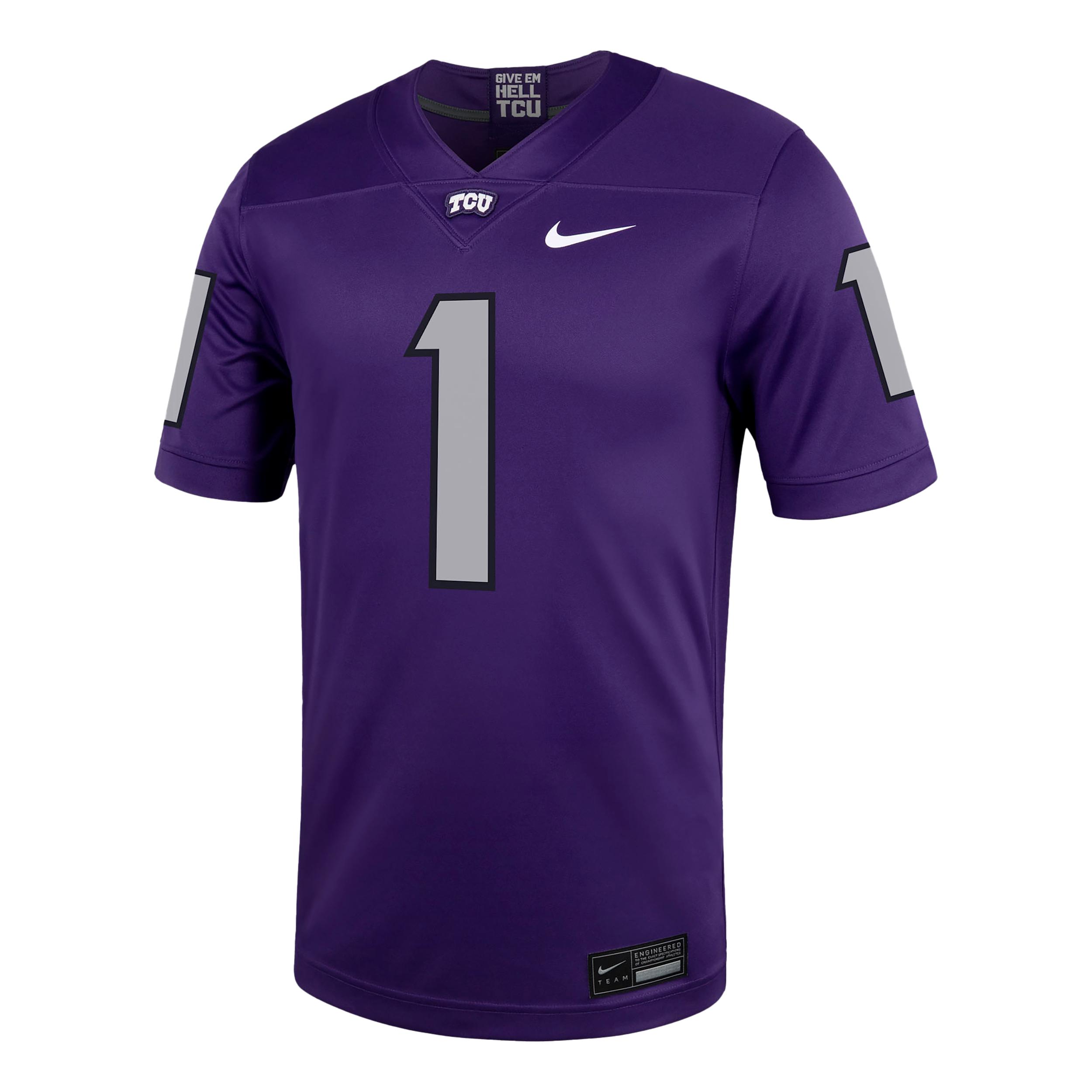 TCU Nike Men's College Football Replica Jersey by NIKE TCU Nike Men's College Football Replica Jersey by NIKE