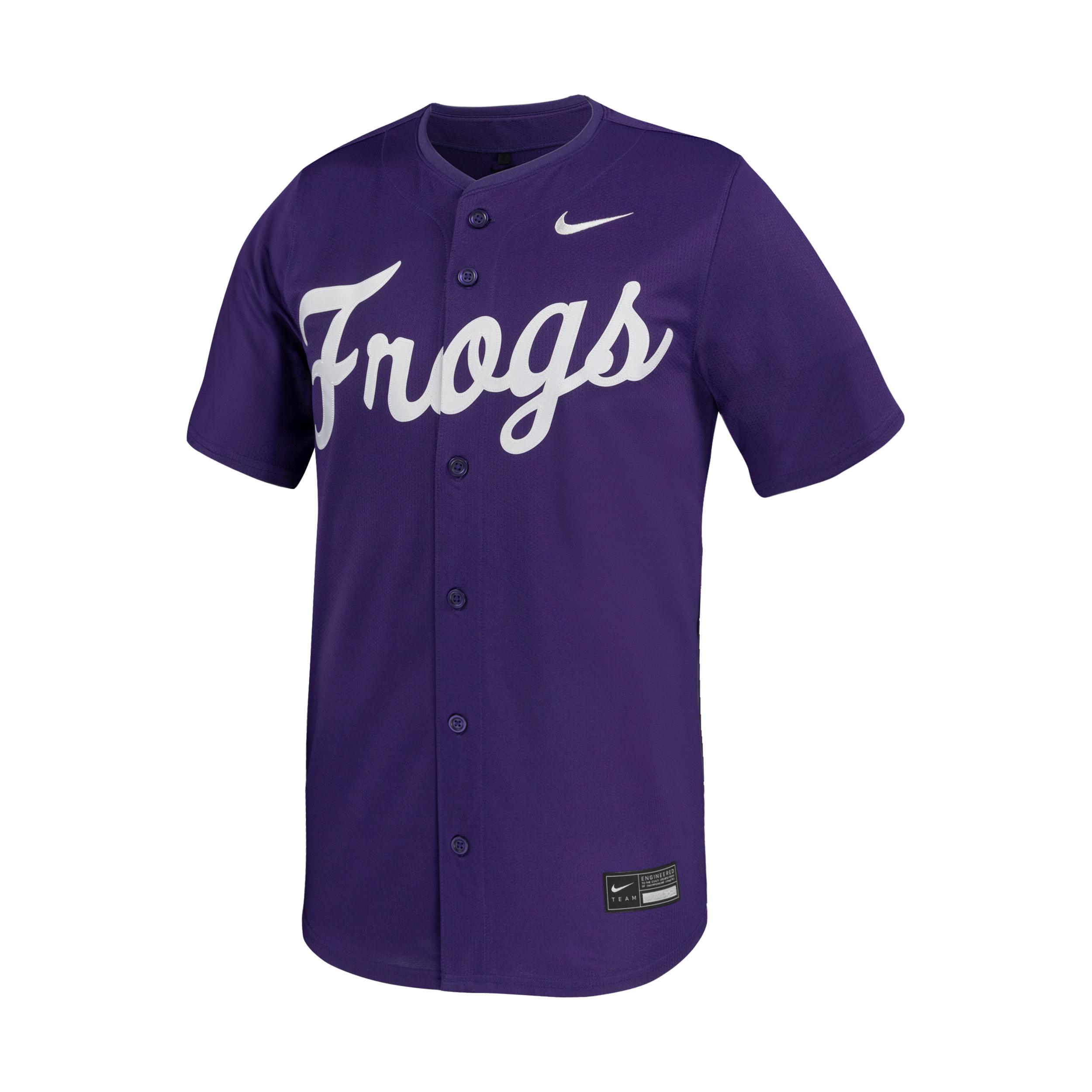 TCU Nike Men's Dri-FIT College Replica Baseball Jersey by NIKE
