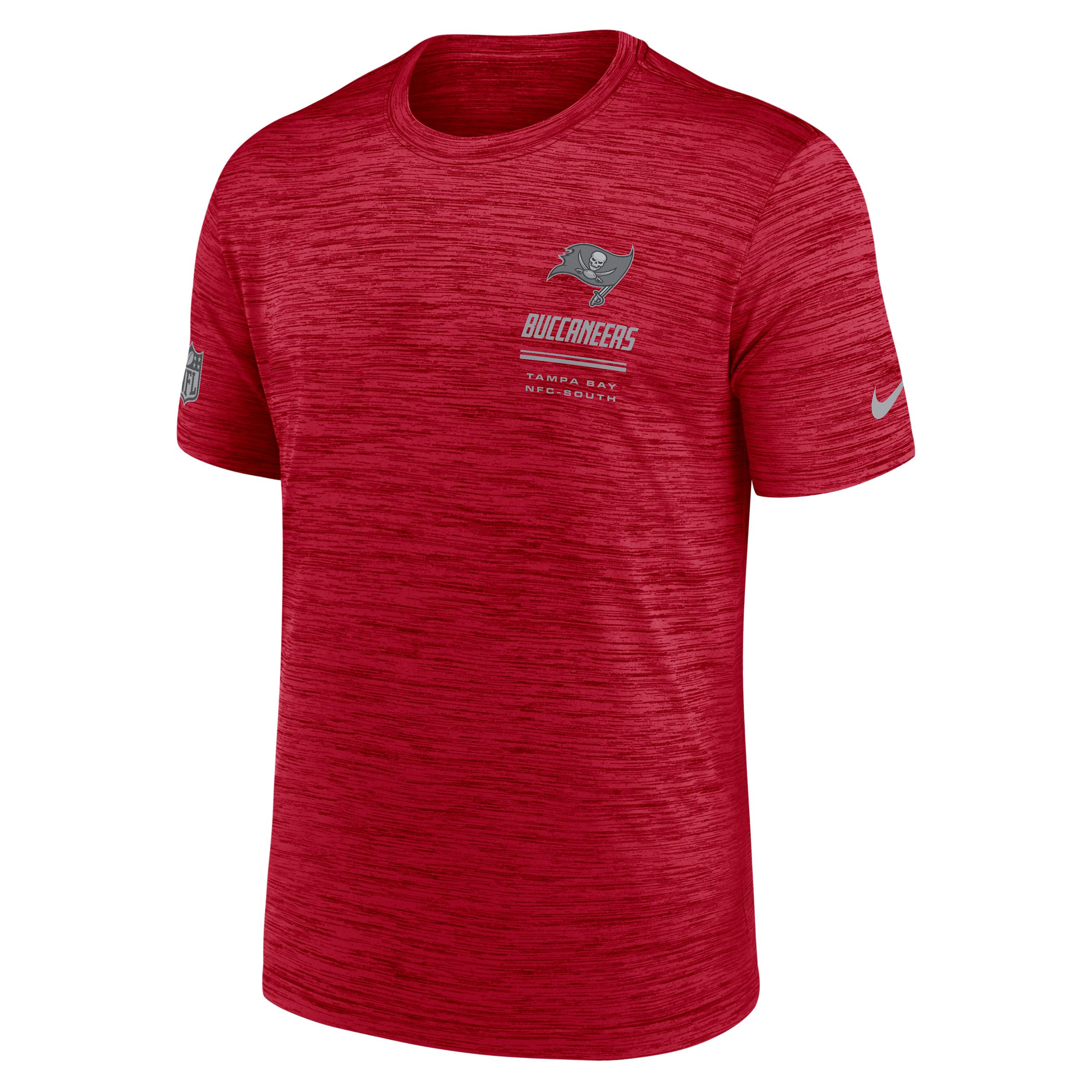 Tampa Bay Buccaneers Sideline Team Issue Velocity Nike Men's Dri-FIT NFL T-Shirt by NIKE