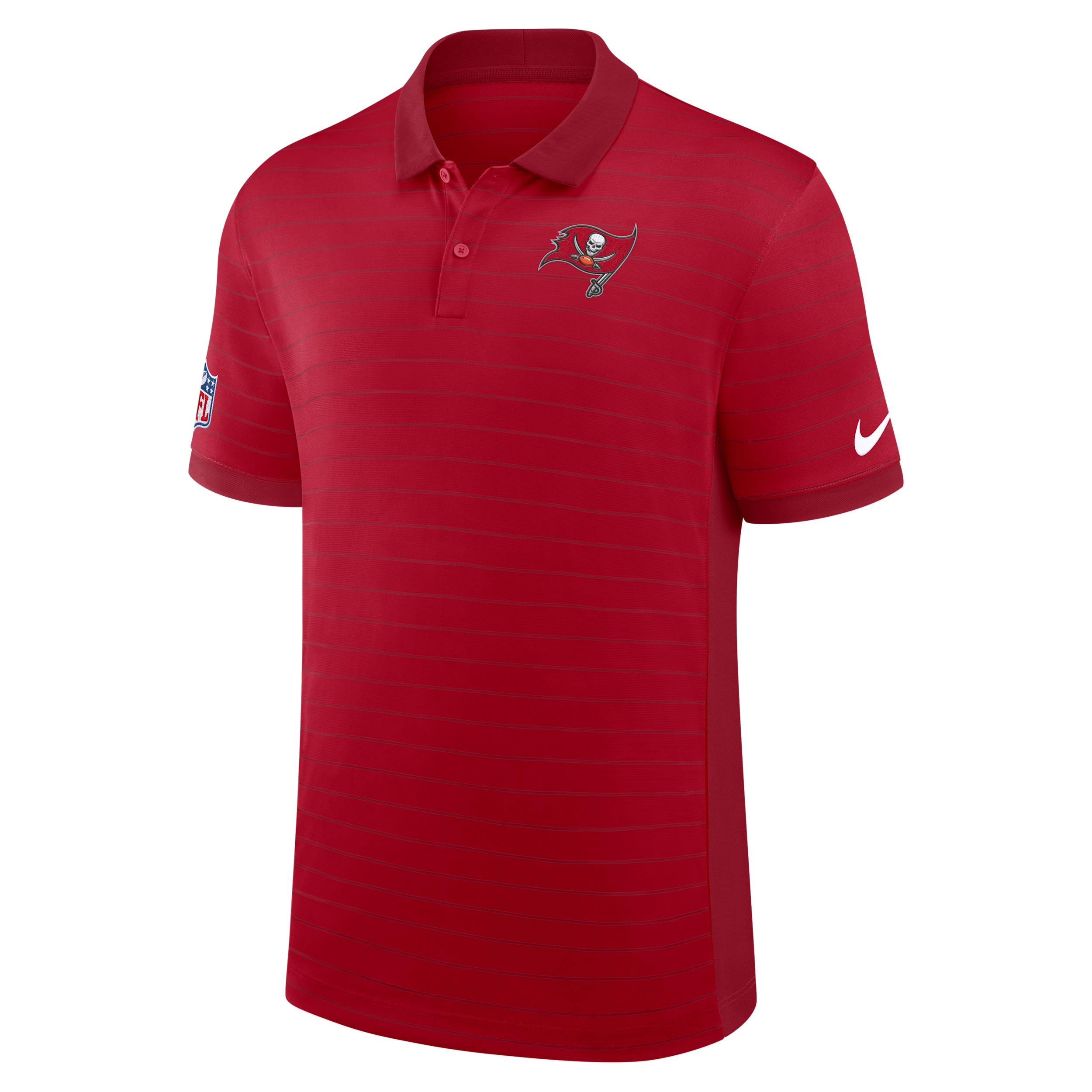 Tampa Bay Buccaneers Sideline Victory Stripe Nike Men's Dri-FIT NFL Polo by NIKE