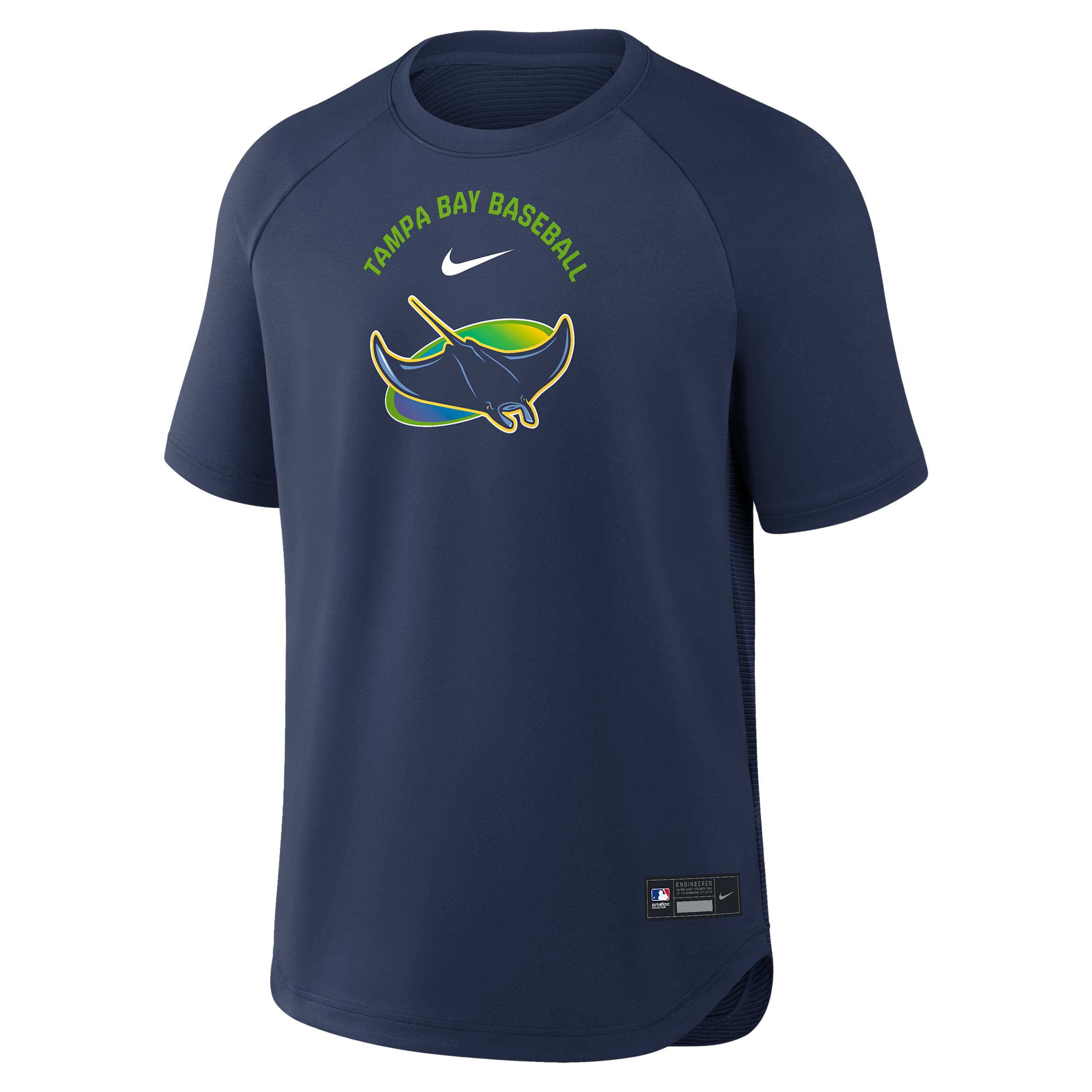 Tampa Bay Rays Authentic Collection Batting Practice Pregame Nike Men's Dri-FIT MLB Top by NIKE