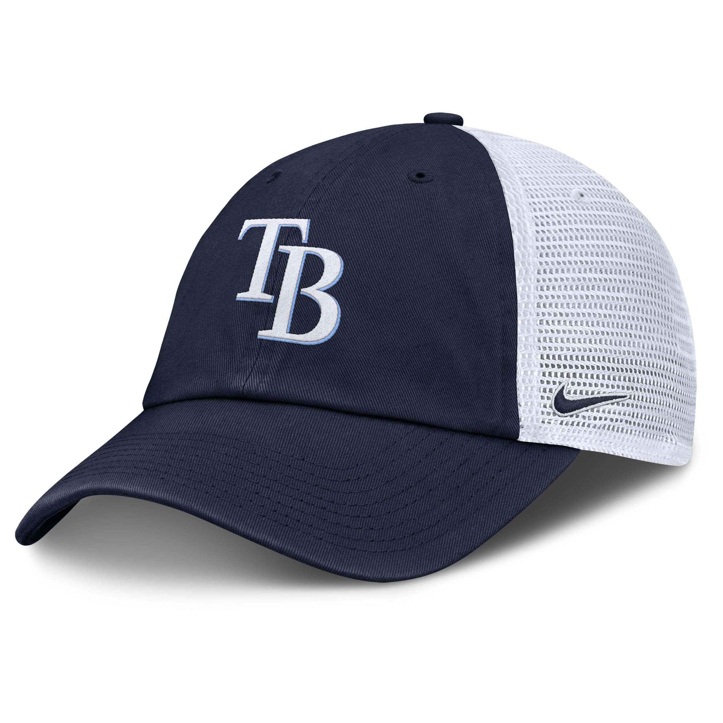 Tampa Bay Rays Club Nike Men's MLB Trucker Adjustable Hat by NIKE