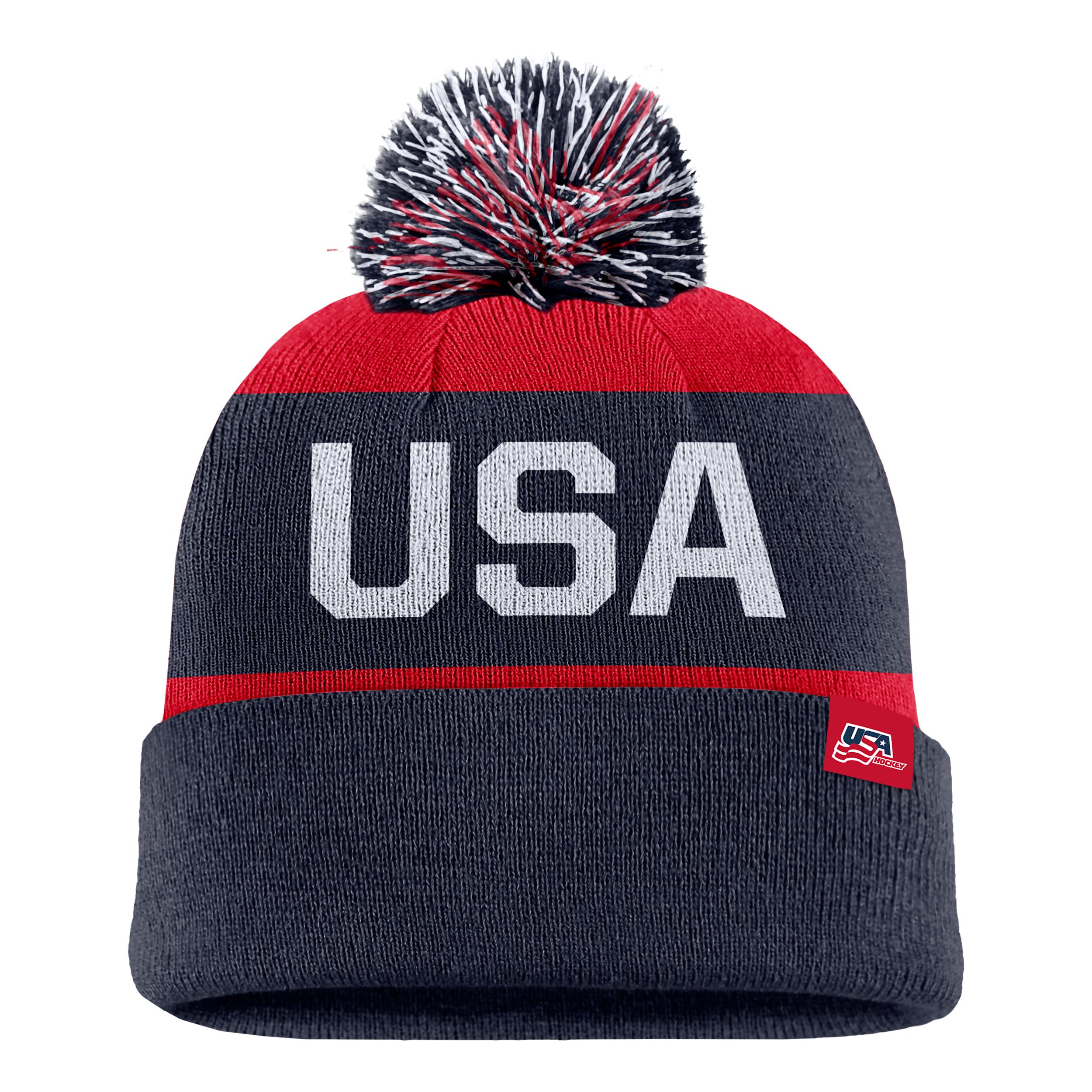 "Team USA" Nike Unisex Peak Hockey Beanie by NIKE