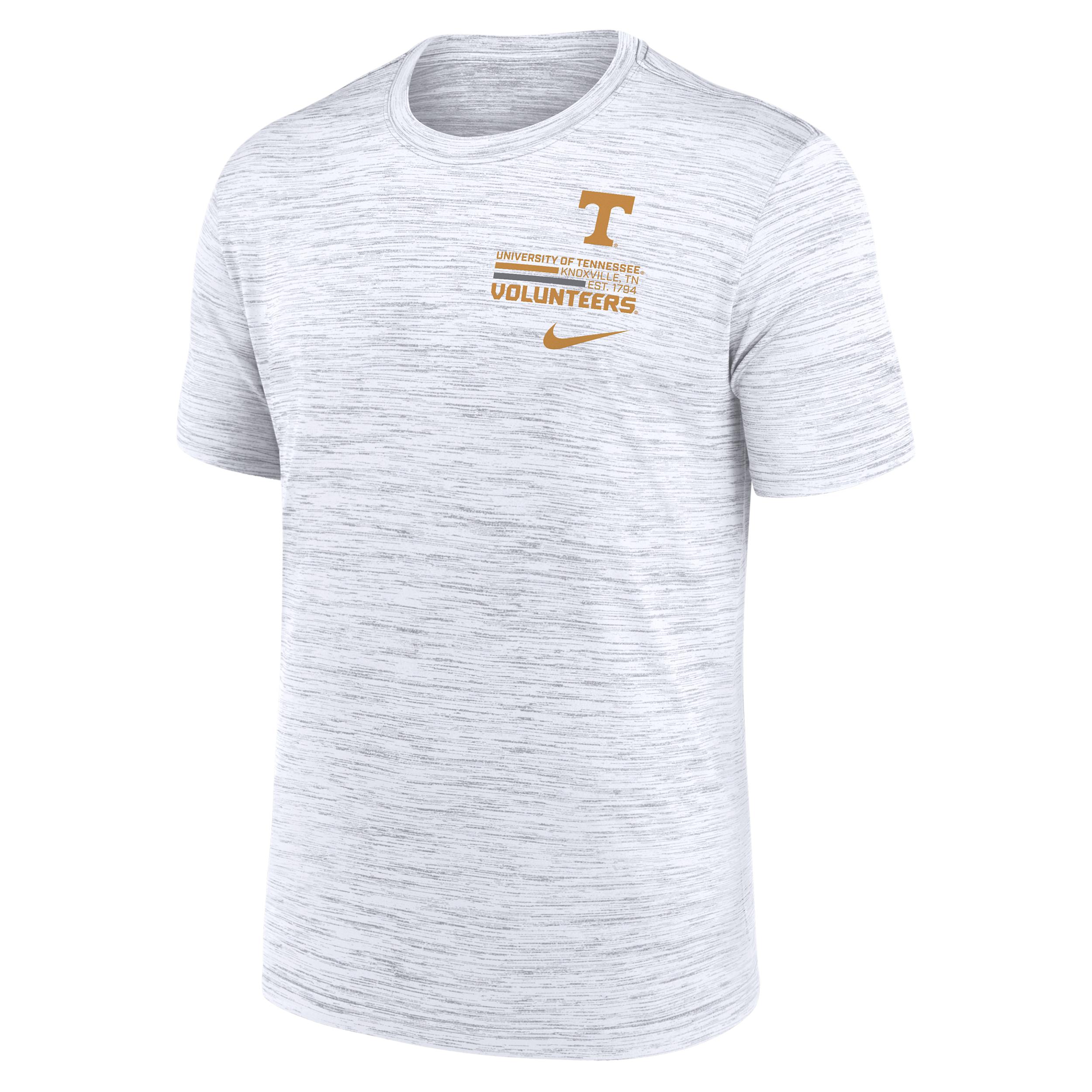 Tennessee Campus Chest Stack Velocity Nike Men's Dri-FIT College T-Shirt by NIKE
