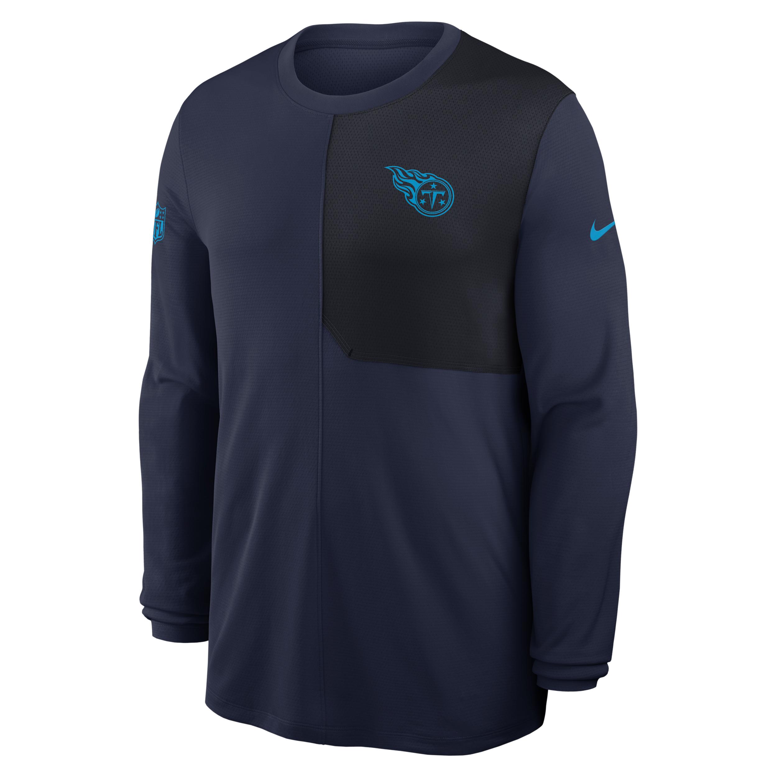 Tennessee Titans Sideline Coach Nike Men's Dri-FIT NFL Long-Sleeve Top by NIKE