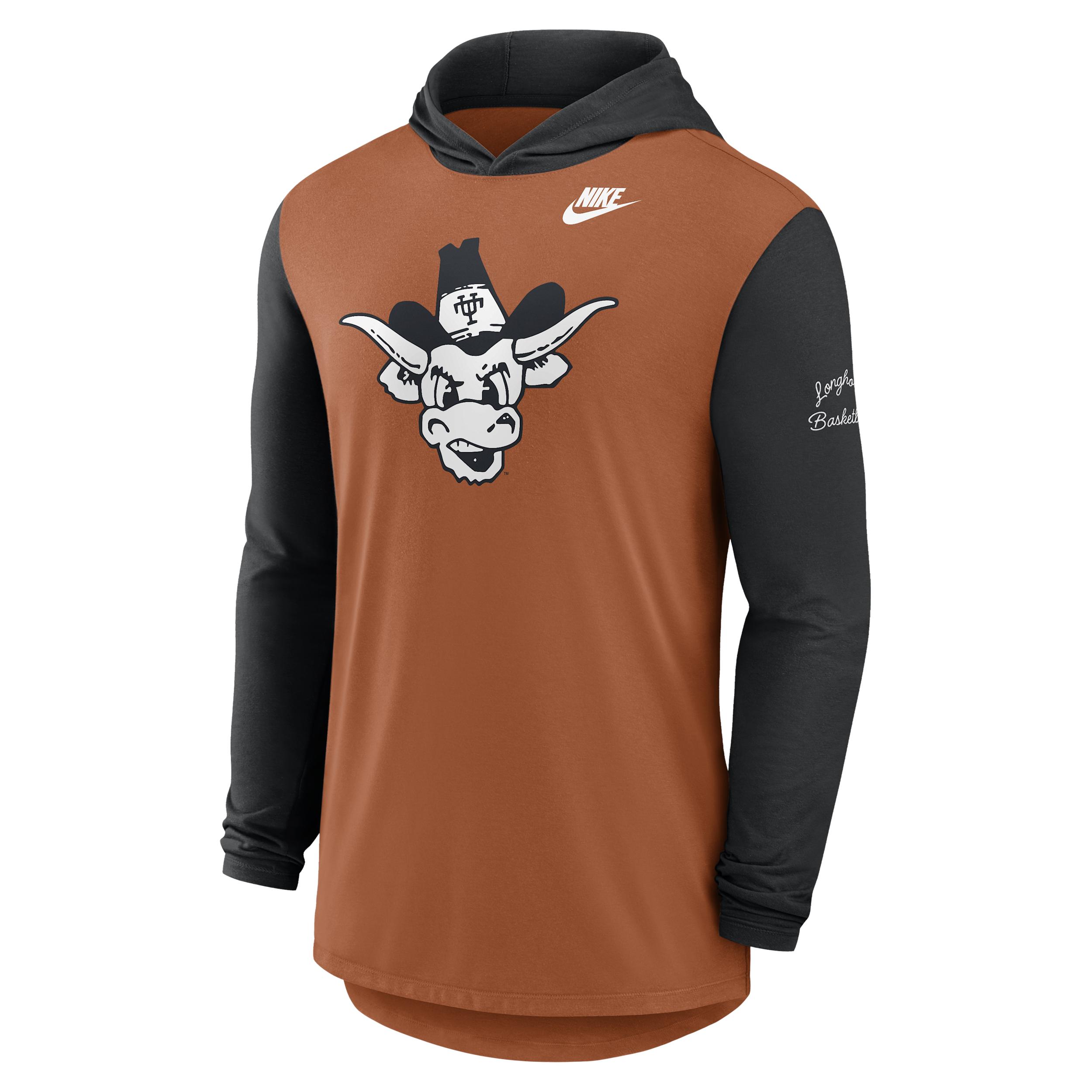 Texas Campus Legacy Nike Men's Dri-FIT College Long-Sleeve Hooded T-Shirt by NIKE