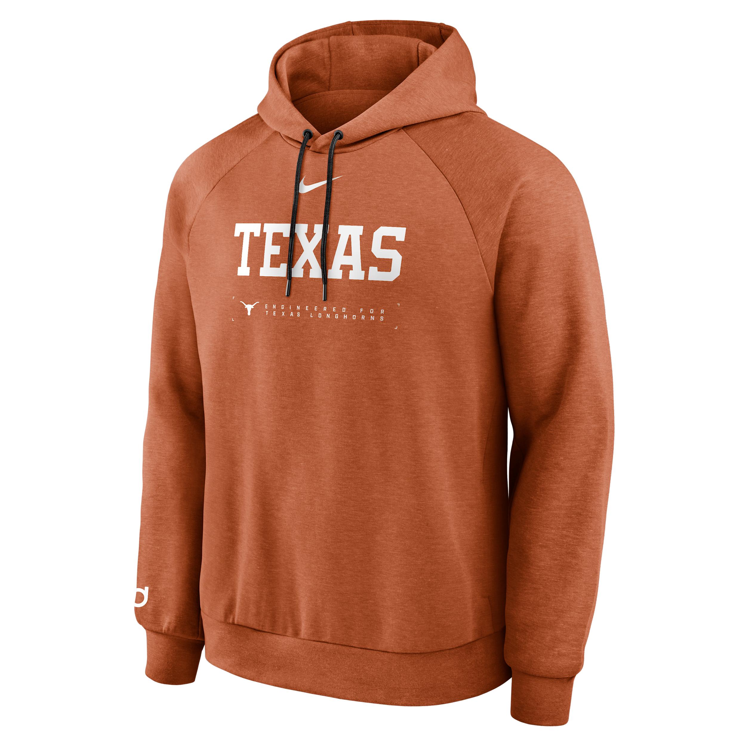 Texas Courtside Basketball Practice Nike Men's Dri-FIT Pullover Hoodie by NIKE