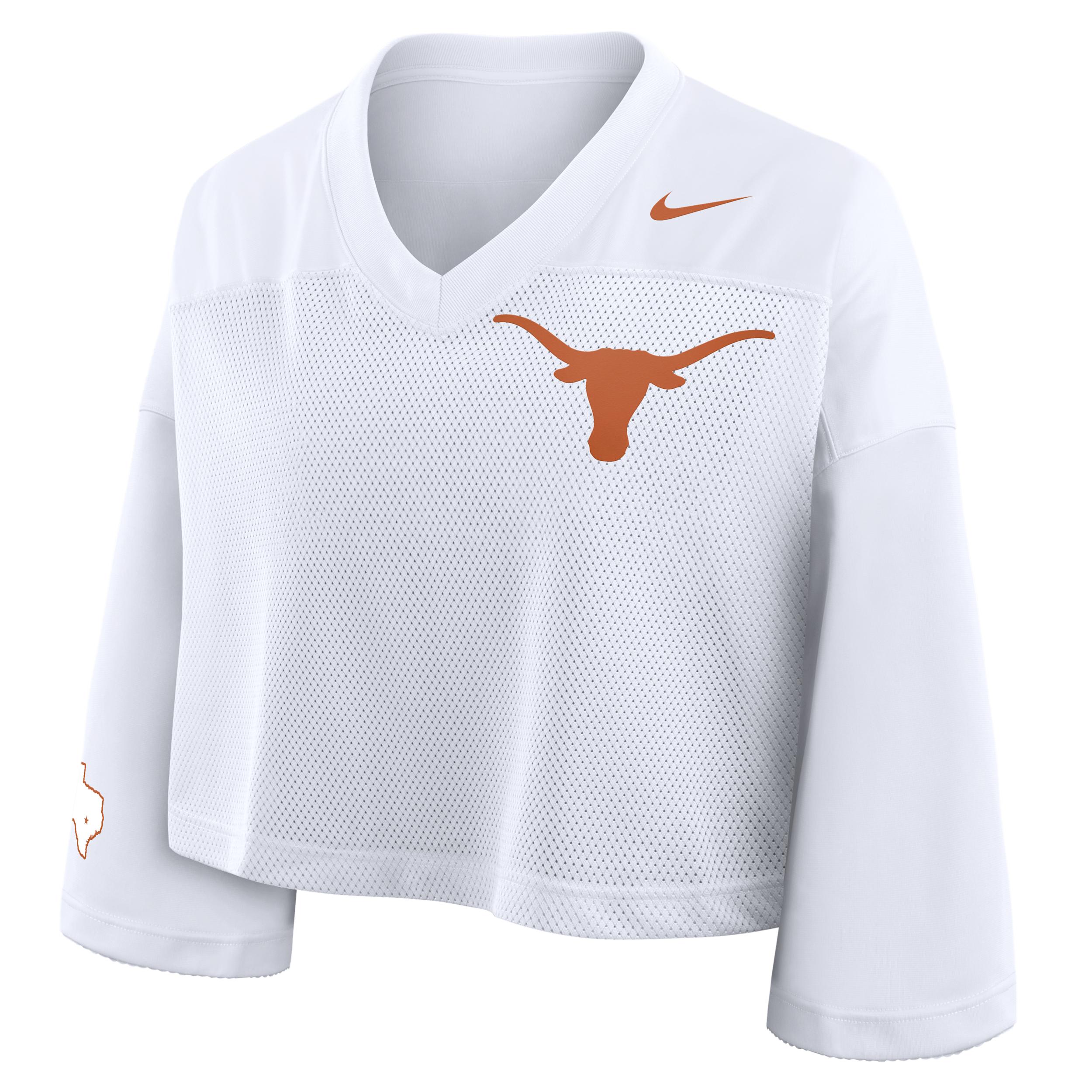 Texas Jersey Nike Women's Dri-FIT College Cropped Top by NIKE