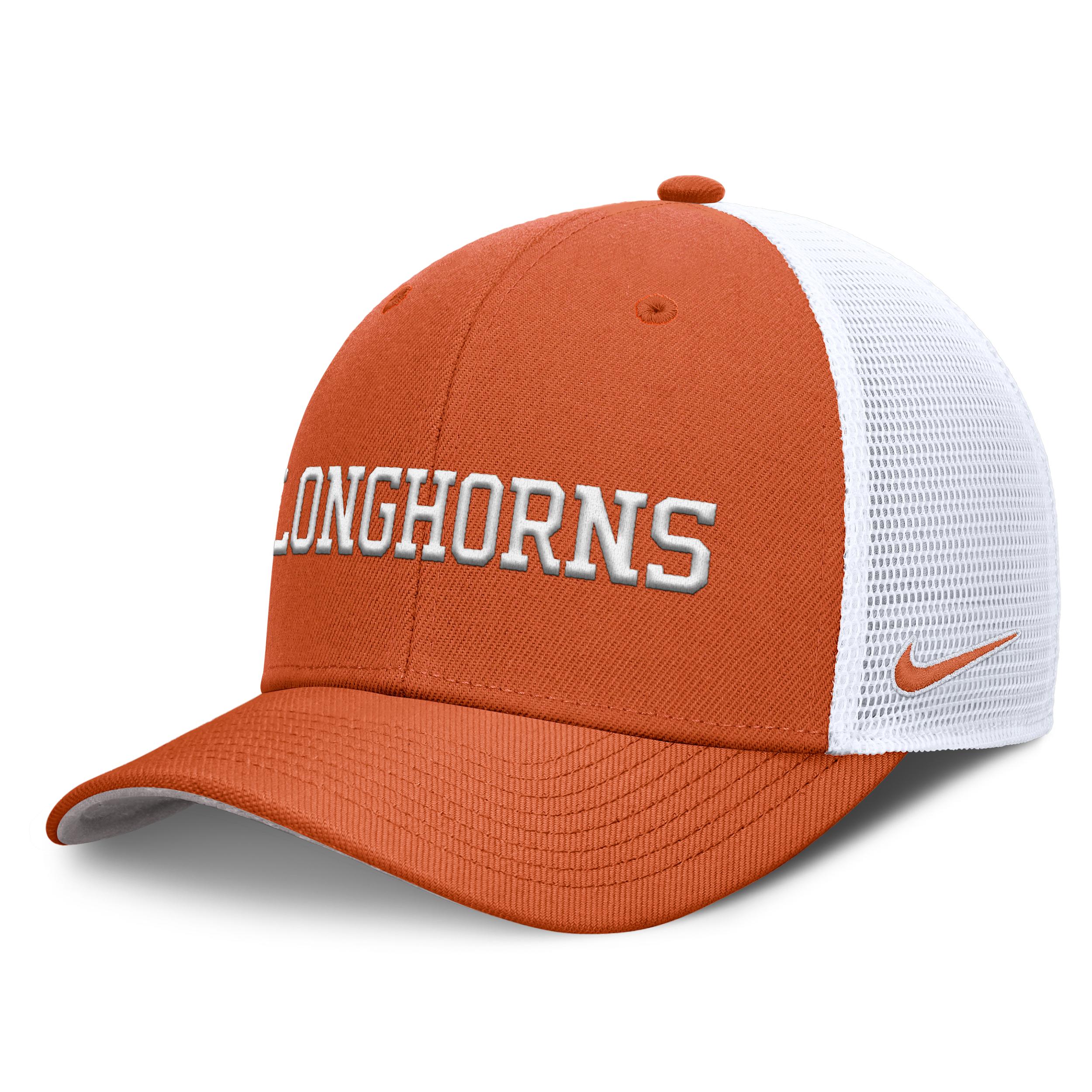Texas Longhorns Dugout Coaches Rise Nike Men's Dri-FIT College Trucker Adjustable Hat by NIKE