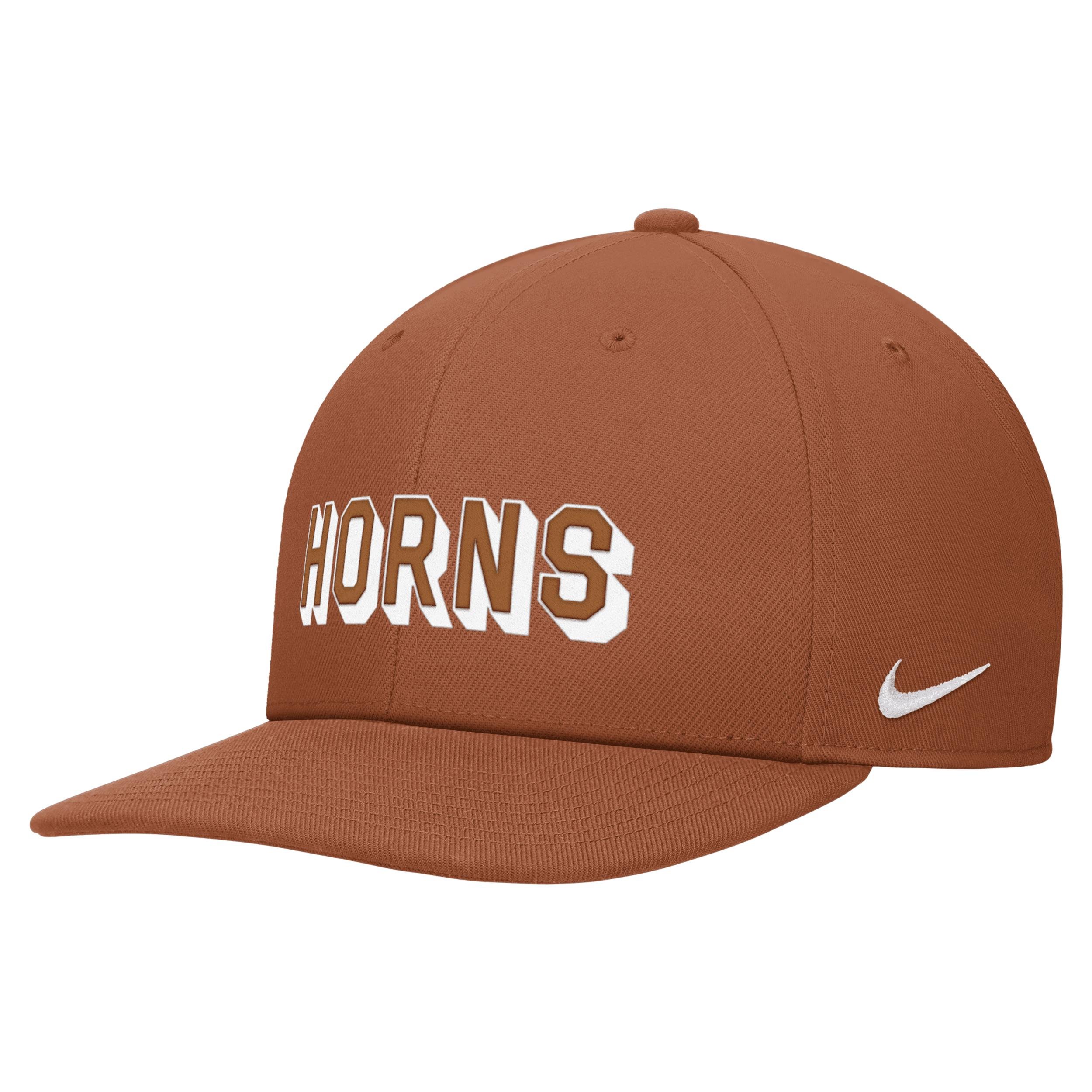 Texas Nike Unisex College Snapback Hat by NIKE