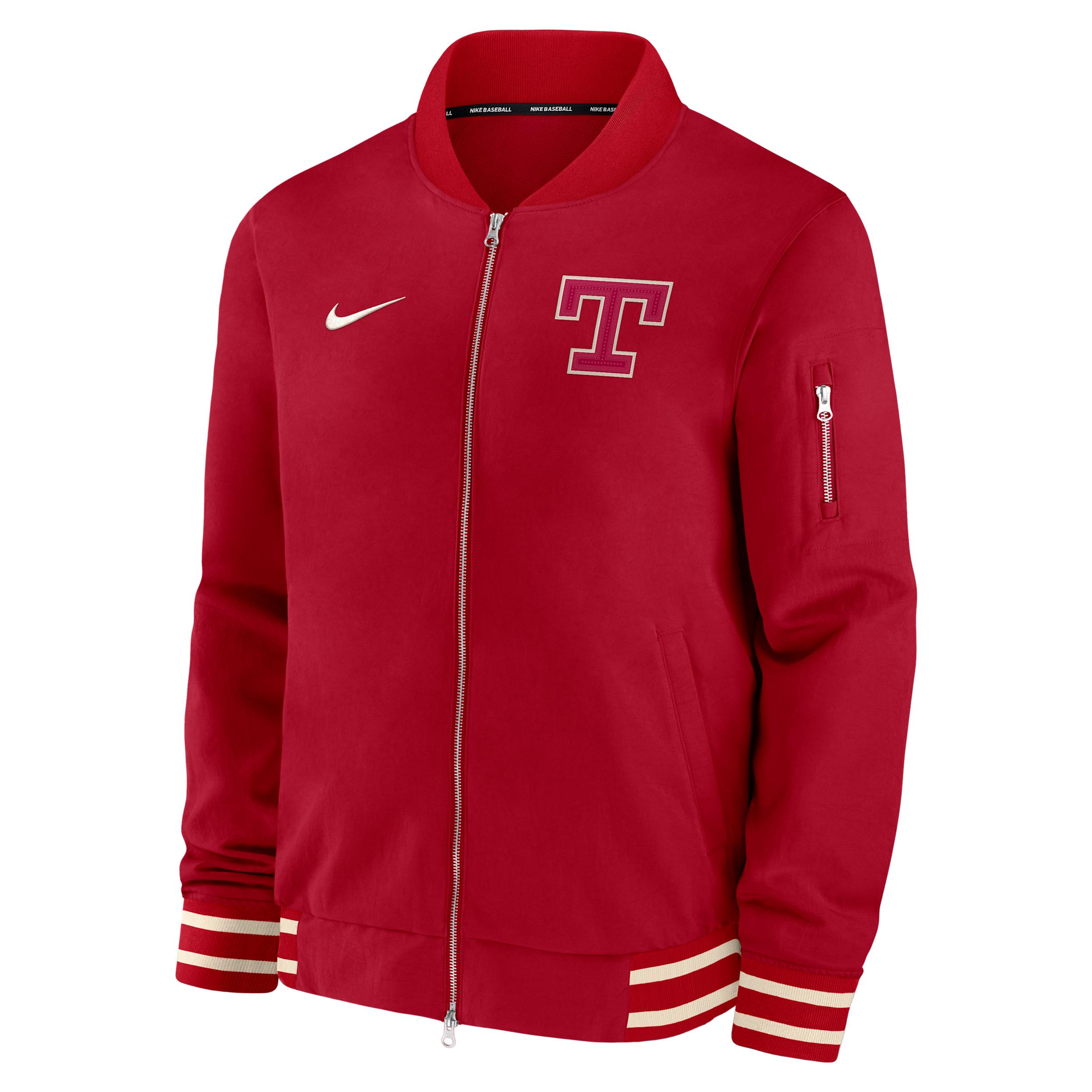 Texas Rangers Authentic Collection City Connect Nike Men's MLB Full-Zip Bomber Jacket by NIKE