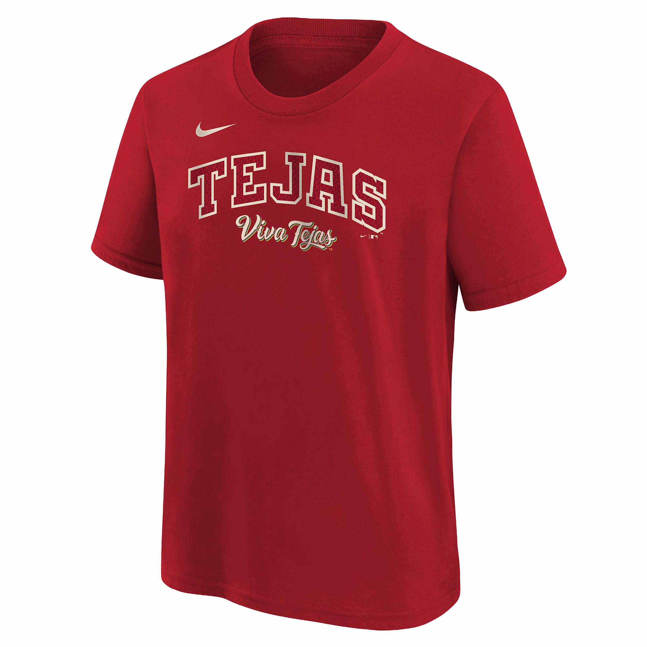 Texas Rangers City Connect Wordmark Big Kids' Nike MLB T-Shirt by NIKE