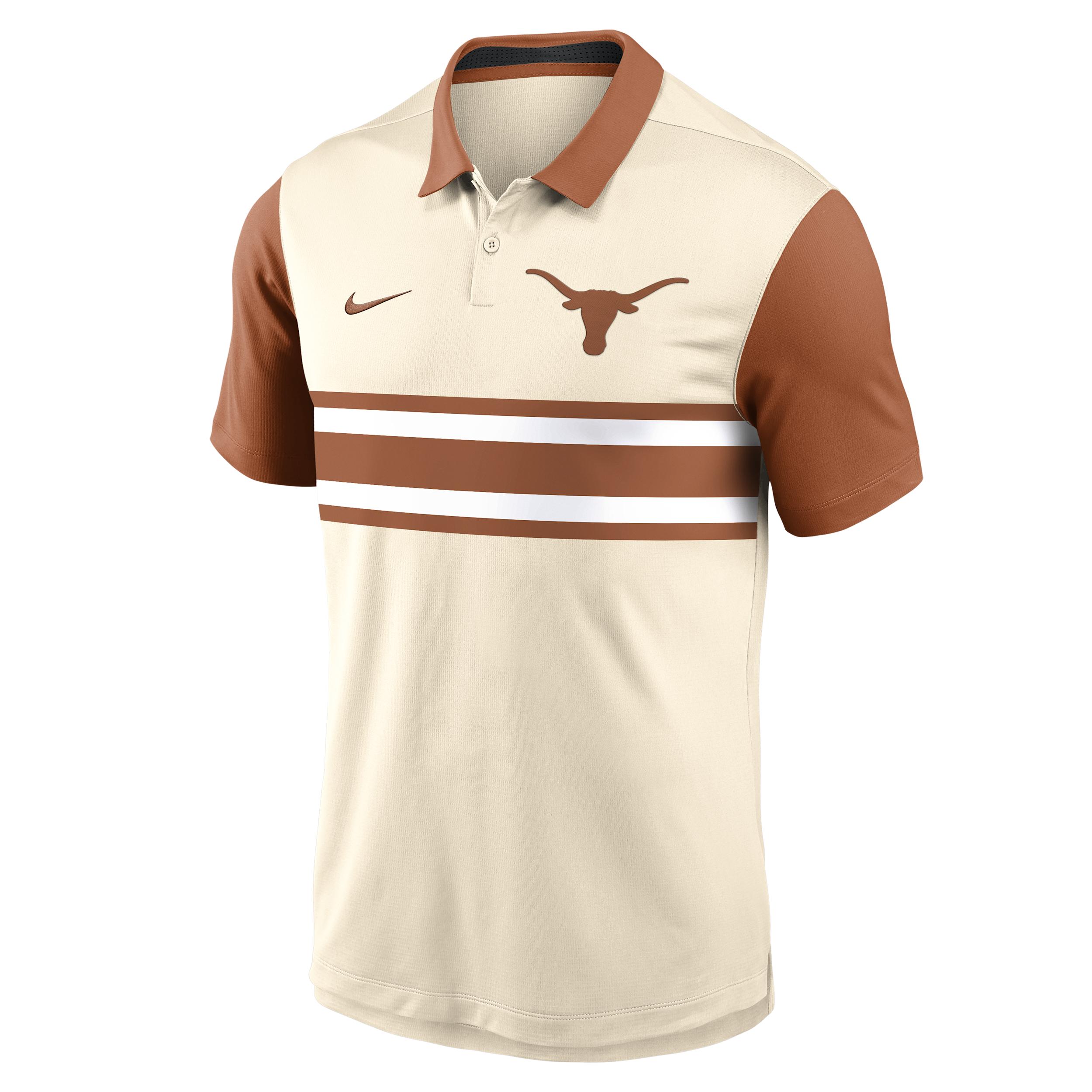 Texas Vapor Primary Logo Nike Men's Dri-FIT College Polo by NIKE