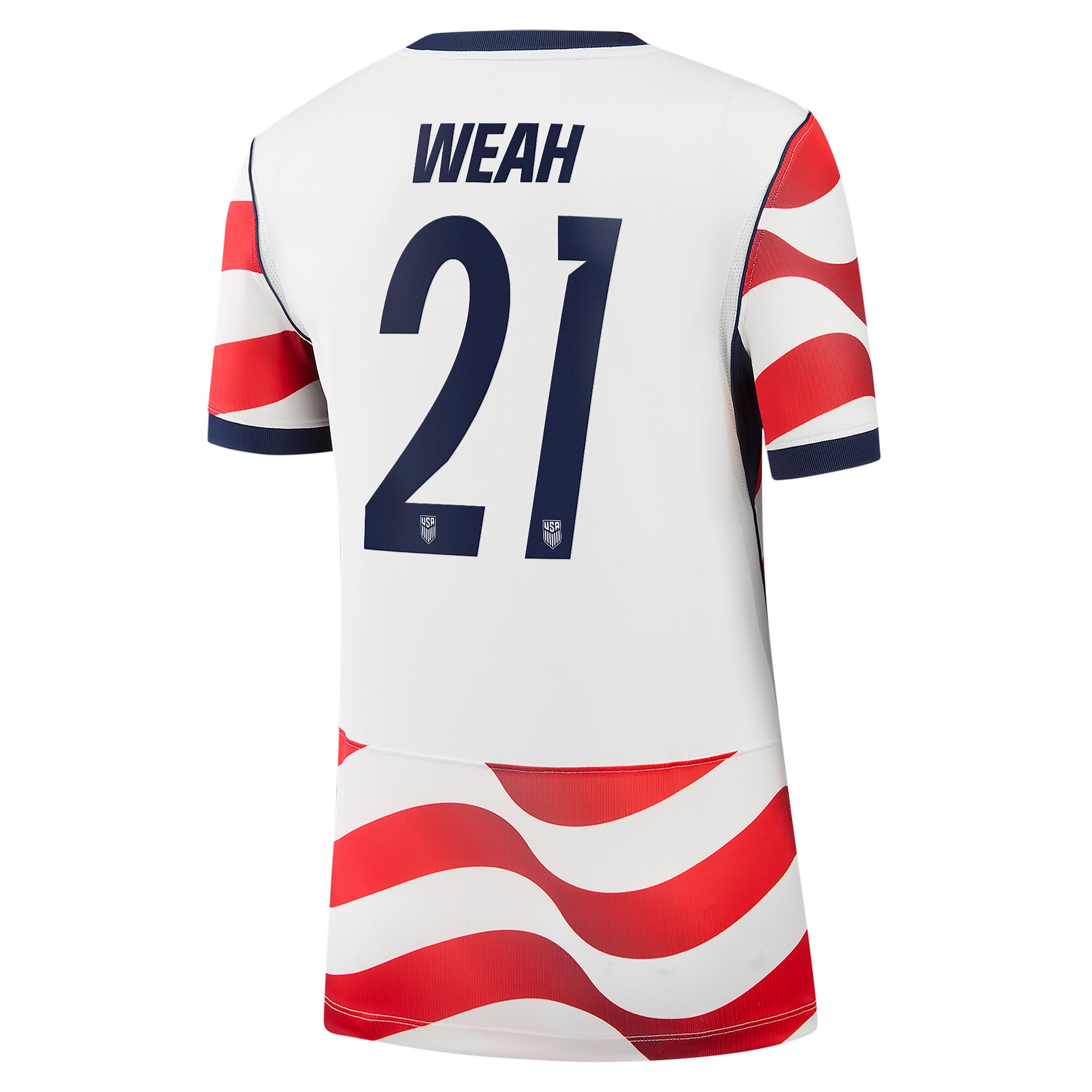 Timothy Weah USMNT 2026 Stadium Home Nike Women's Dri-FIT Soccer Jersey by NIKE