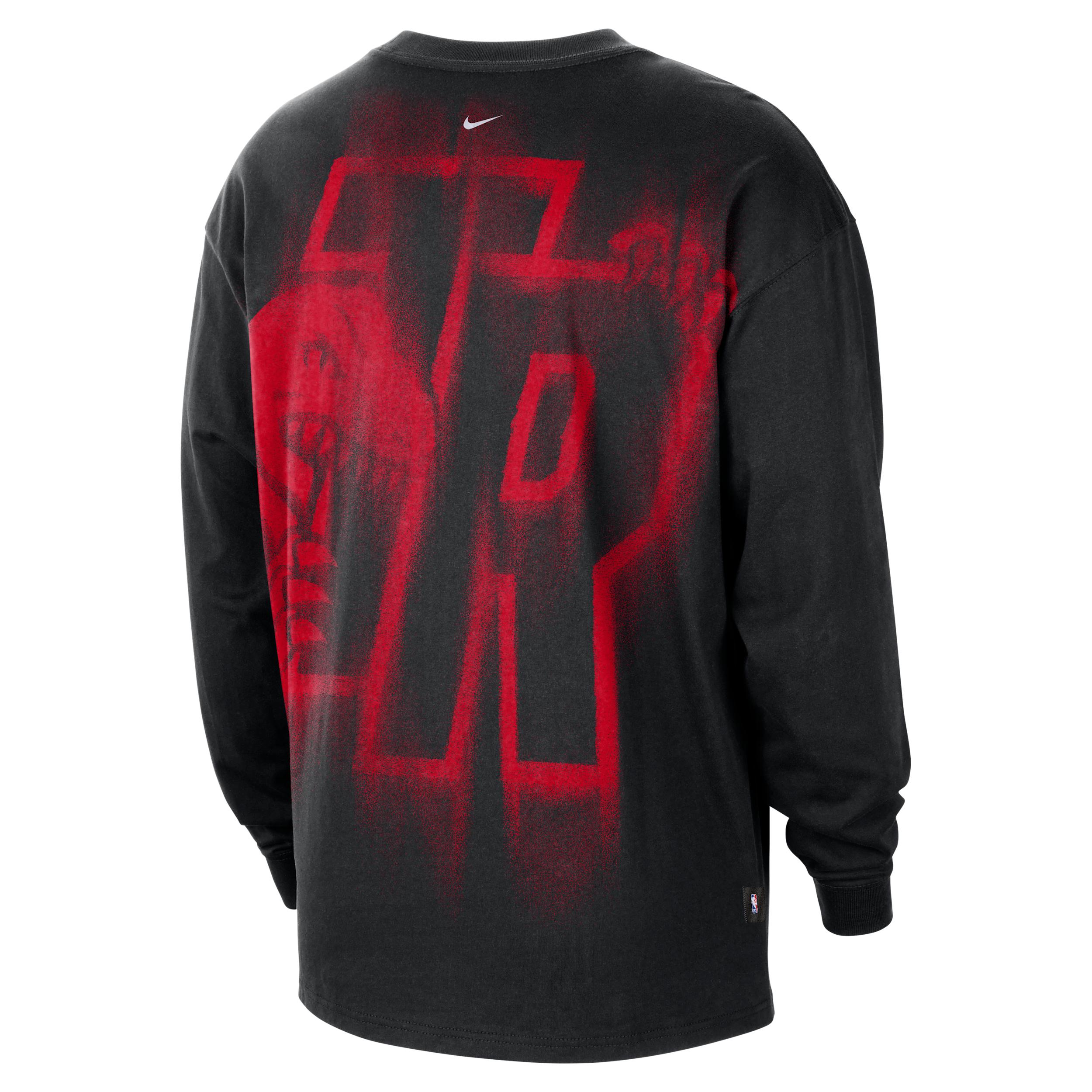 Toronto Raptors Standard Issue Nike Men's Dri-FIT Long-Sleeve Basketball Top by NIKE