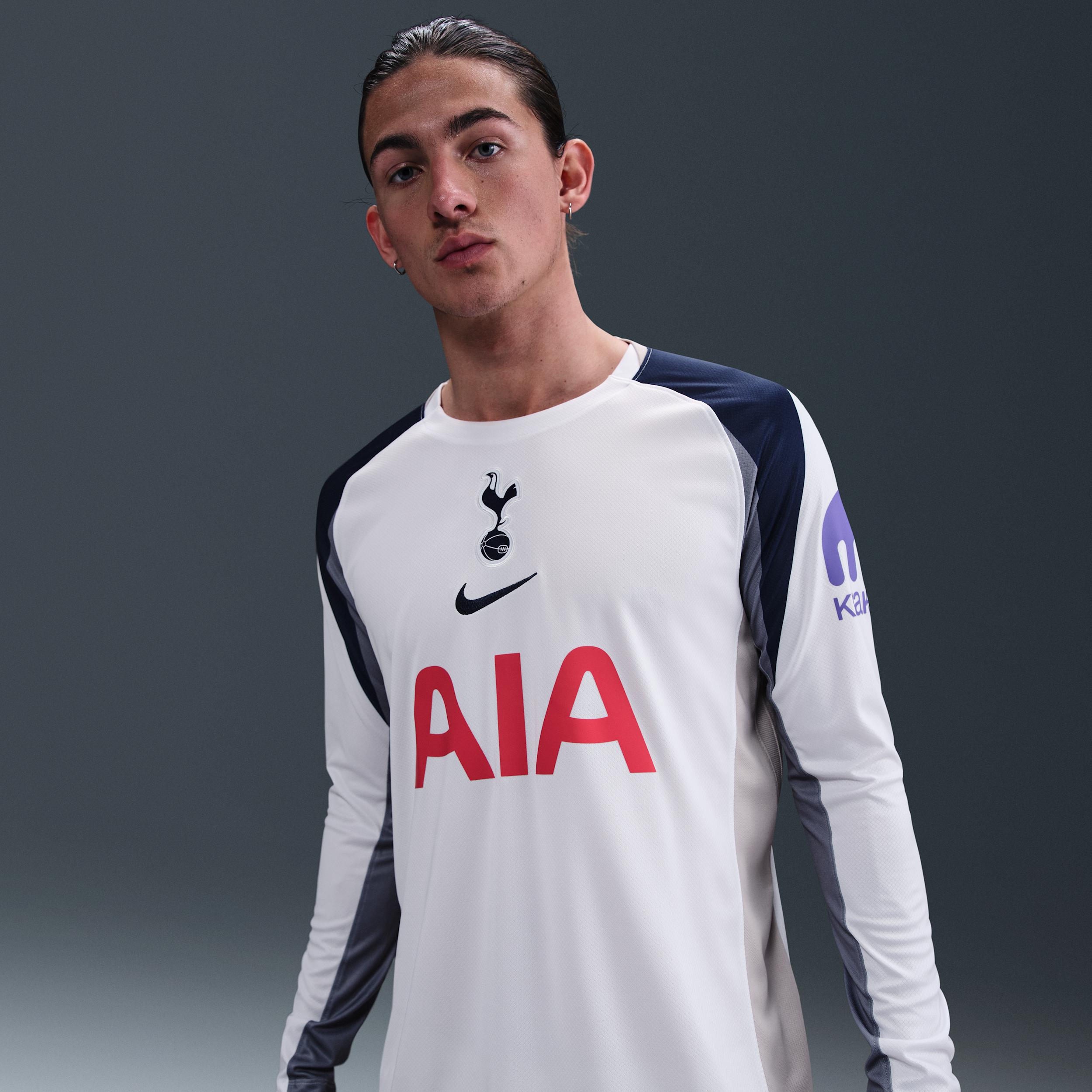 Tottenham Hotspur 2025/26 Stadium Home Nike Men's Dri-FIT Soccer Replica Long-Sleeve Jersey by NIKE