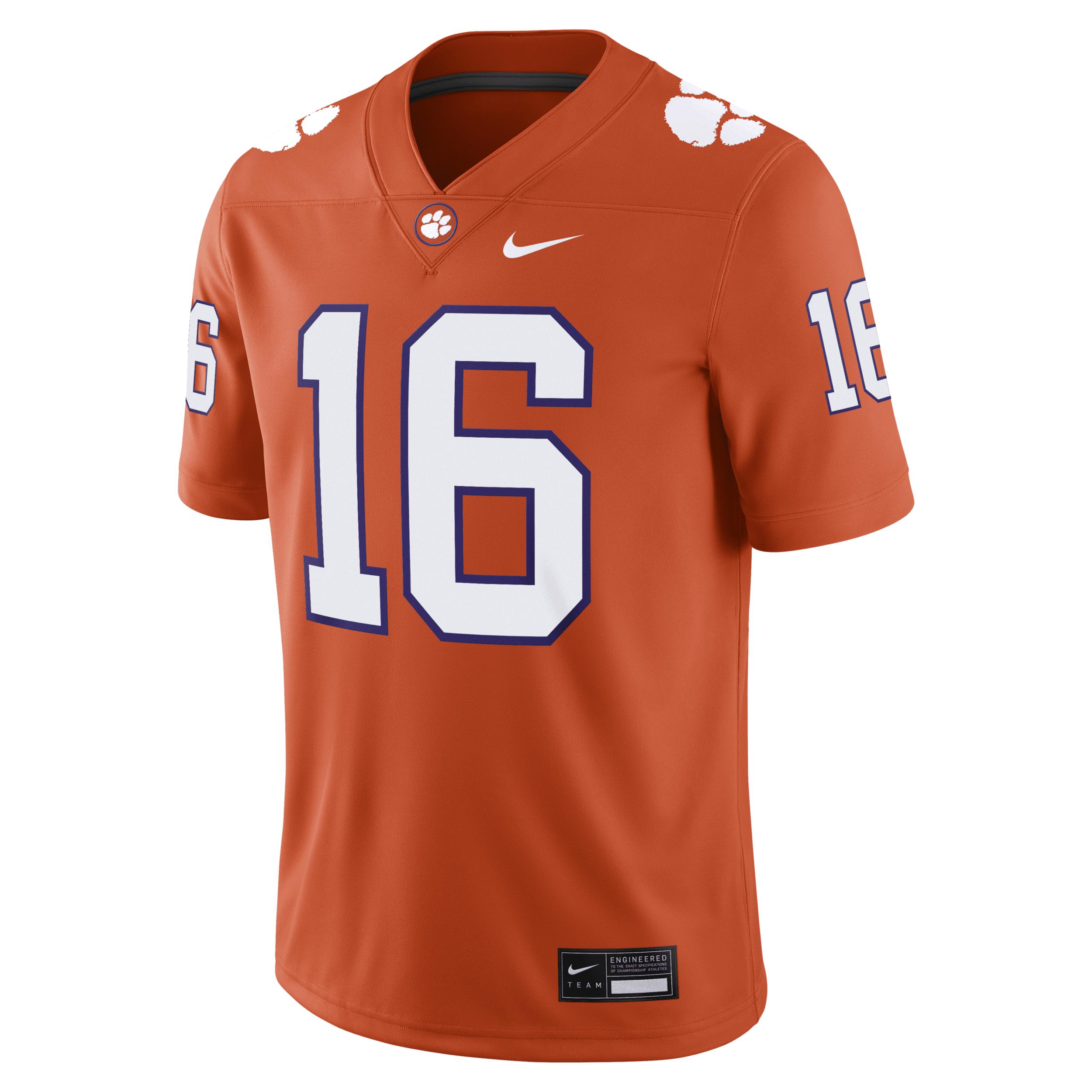 Trevor Lawrence Clemson Menâs Nike Men's Dri-FIT College Game Jersey by NIKE