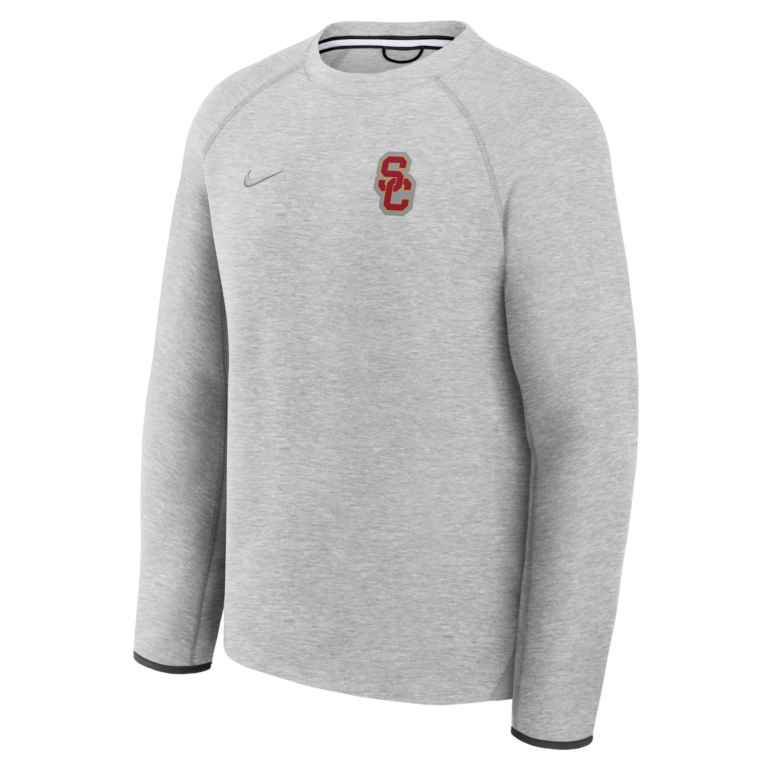 USC Tech Fleece Nike Men's College Pullover Crew by NIKE