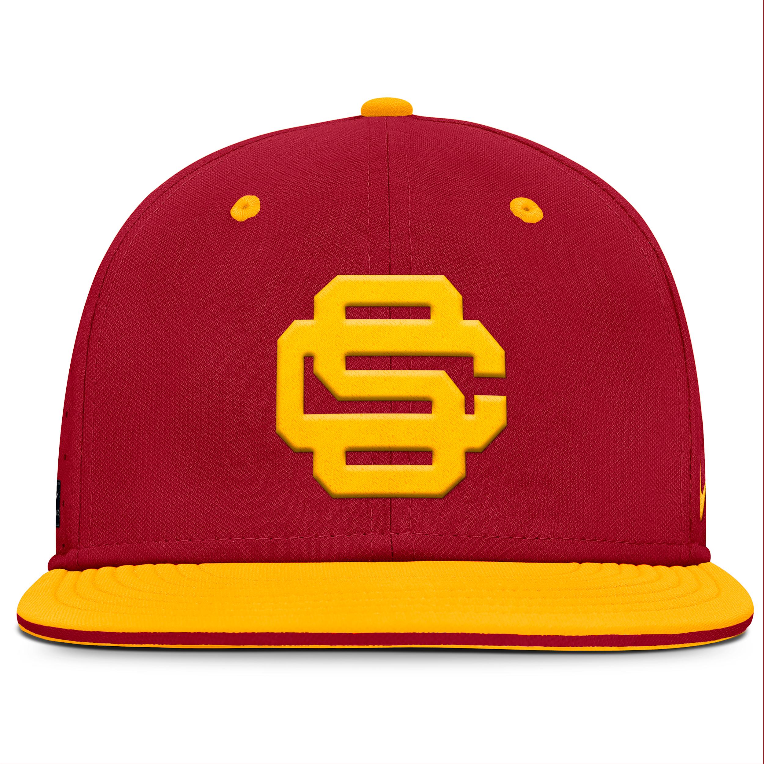 USC Trojans Dugout True Menâs Nike Men's Dri-FIT College Fitted Hat by NIKE