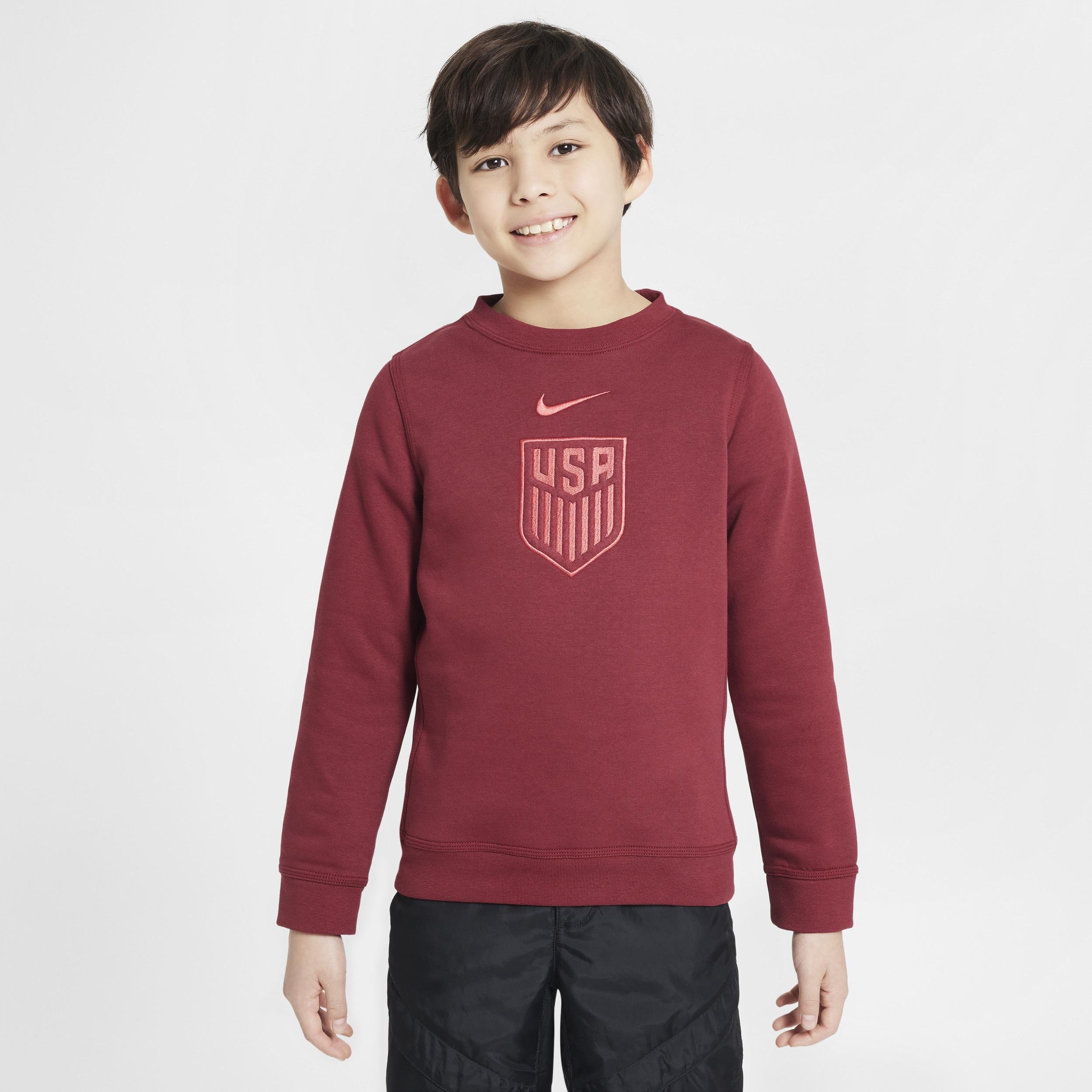USMNT Club Big Kids' (Boys') Nike Soccer Crew-Neck Sweatshirt by NIKE