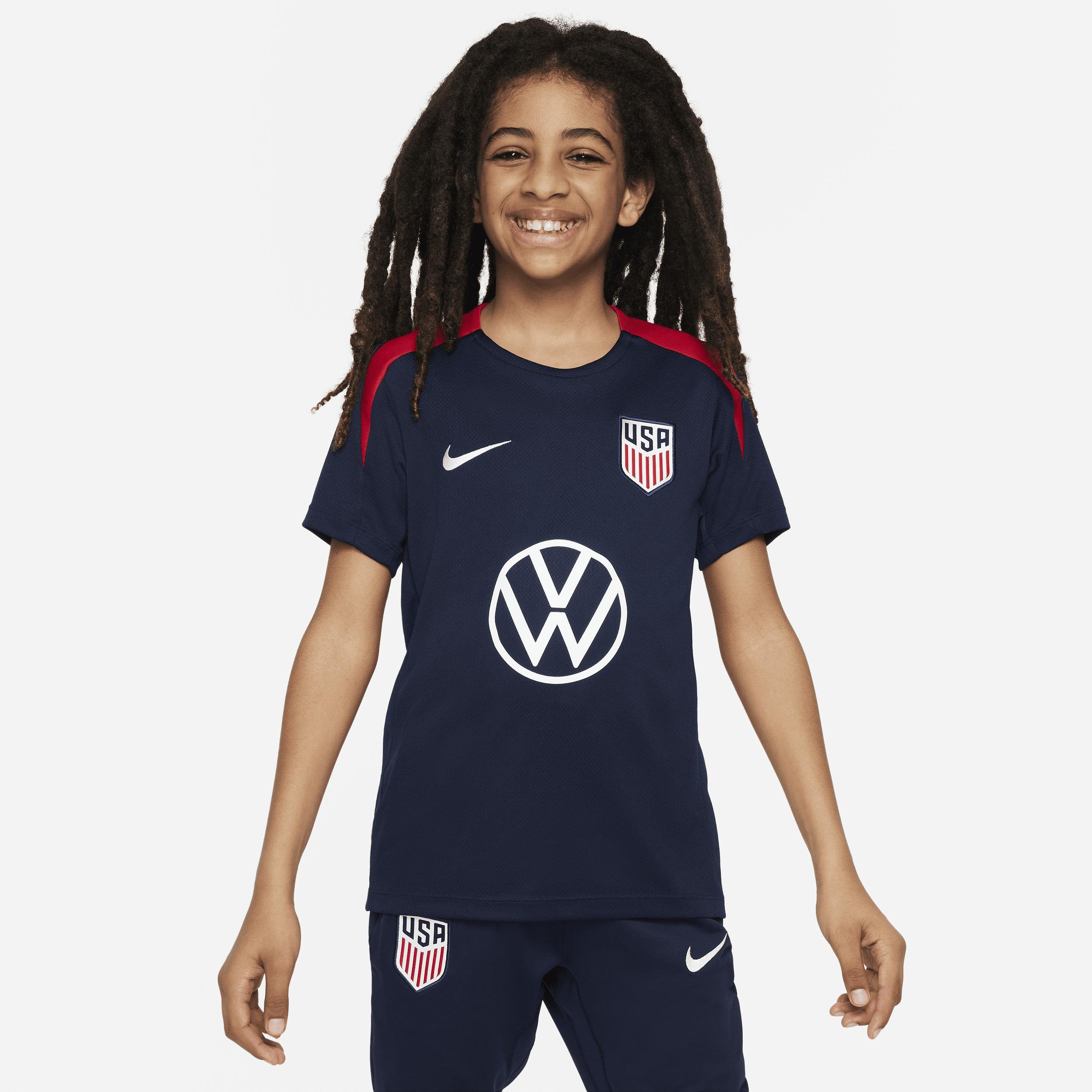 USMNT Strike Big Kids' Nike Dri-FIT Soccer Short-Sleeve Knit Top by NIKE
