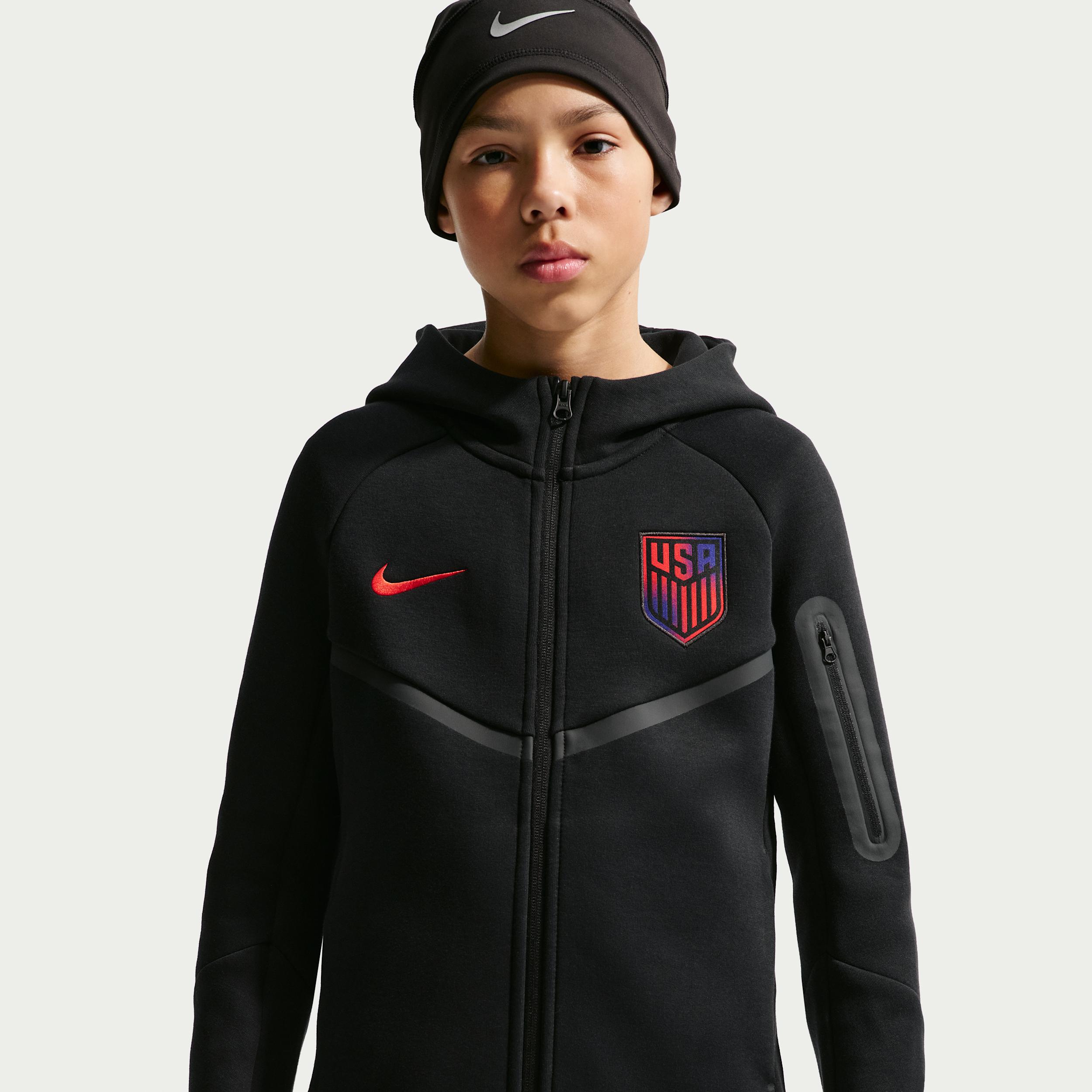 USMNT Tech Fleece Big Kids' (Boys') Nike Soccer Full-Zip Hoodie by NIKE